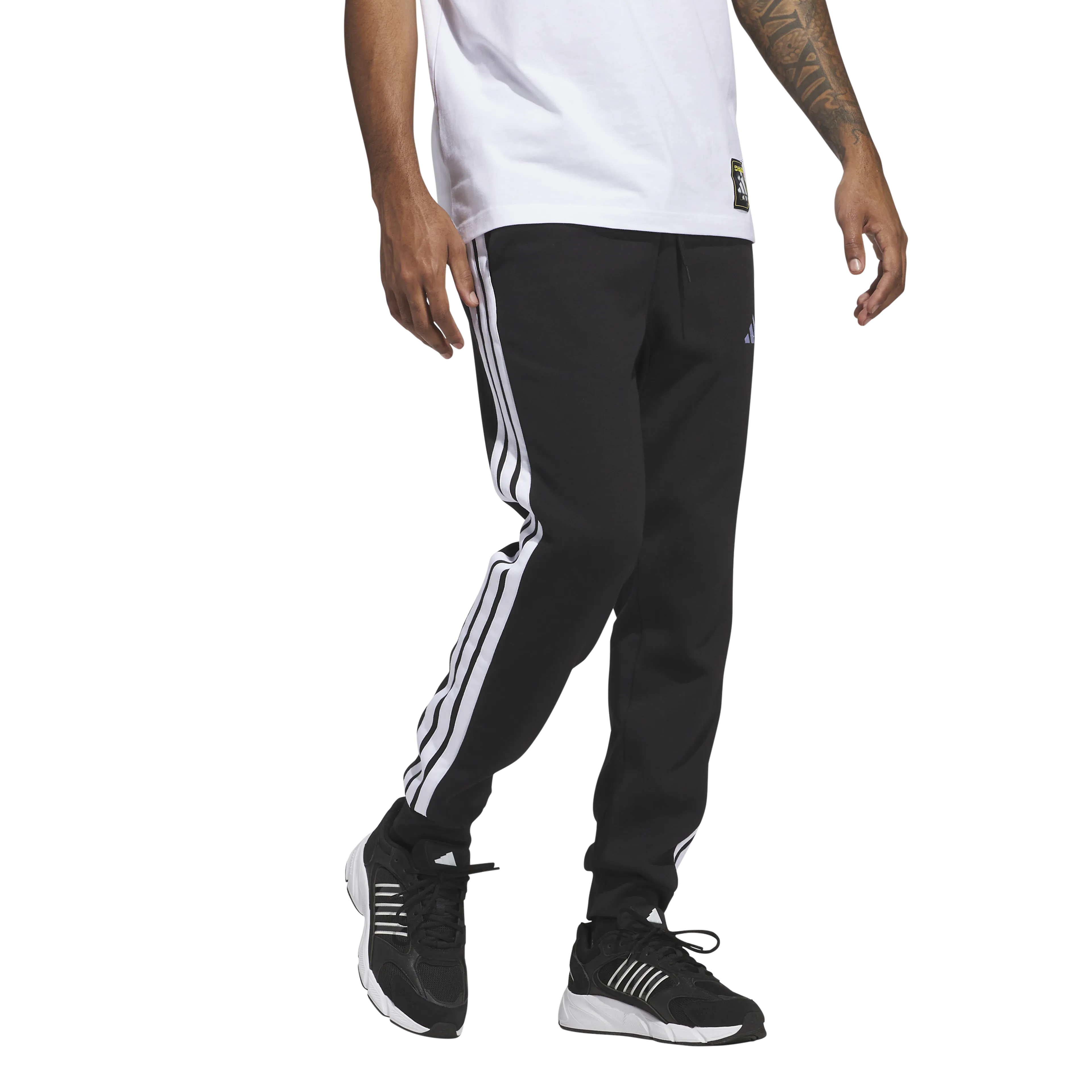 Essentials 3-Stripes Fleece Joggers