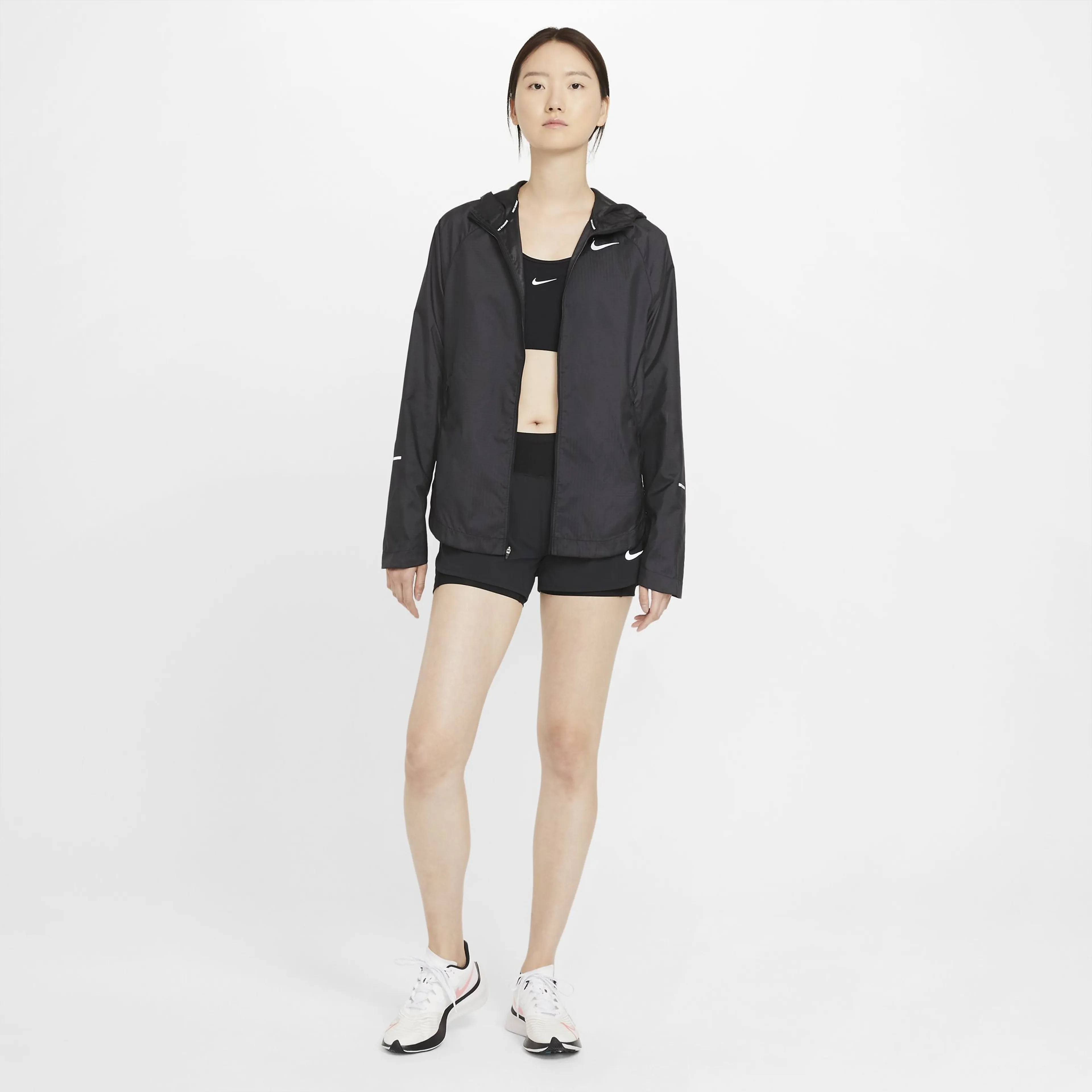 Eclipse 2-i-1 løpeshorts dame