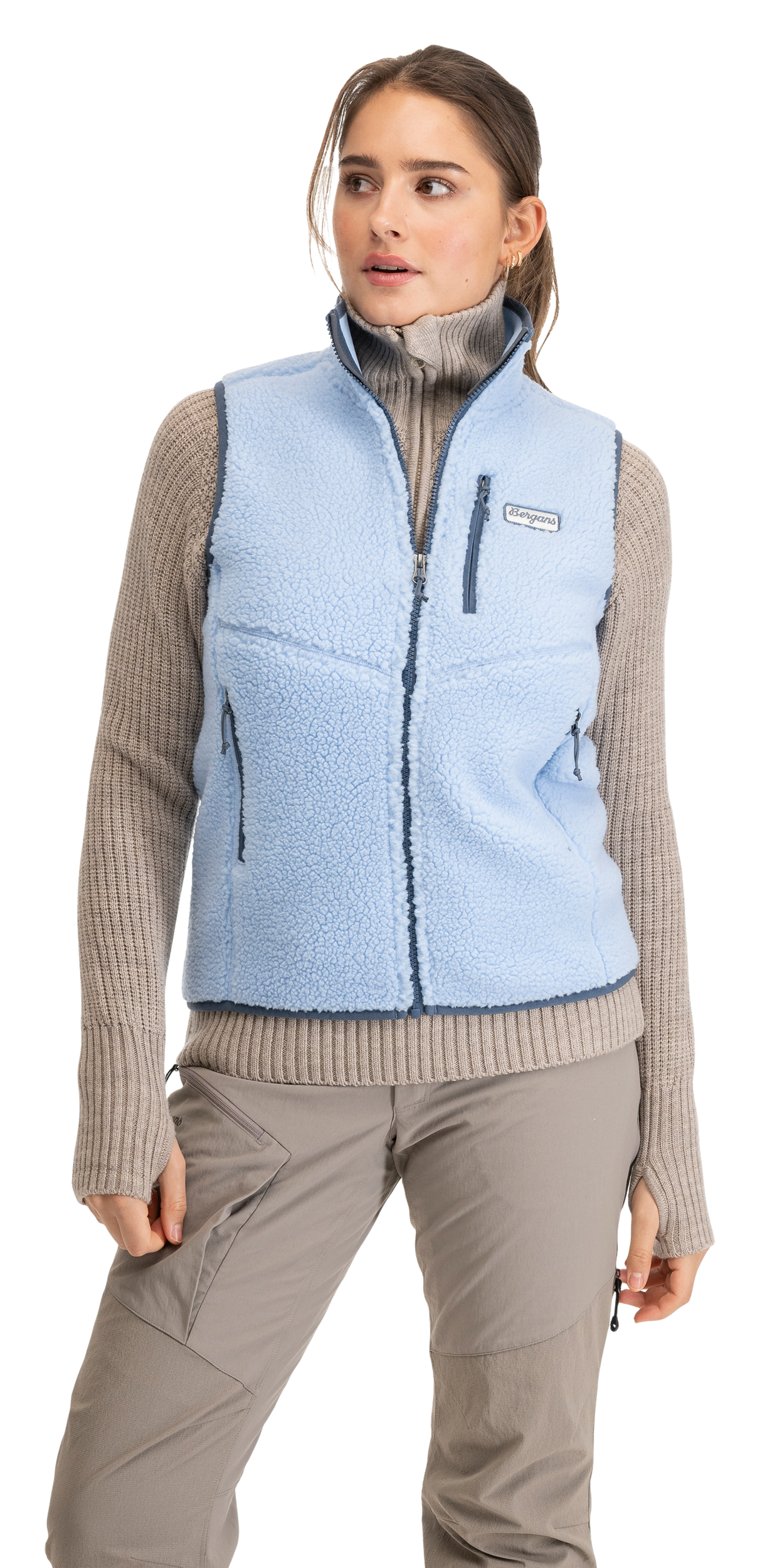 Lunnan Pile Fleece Vest Women