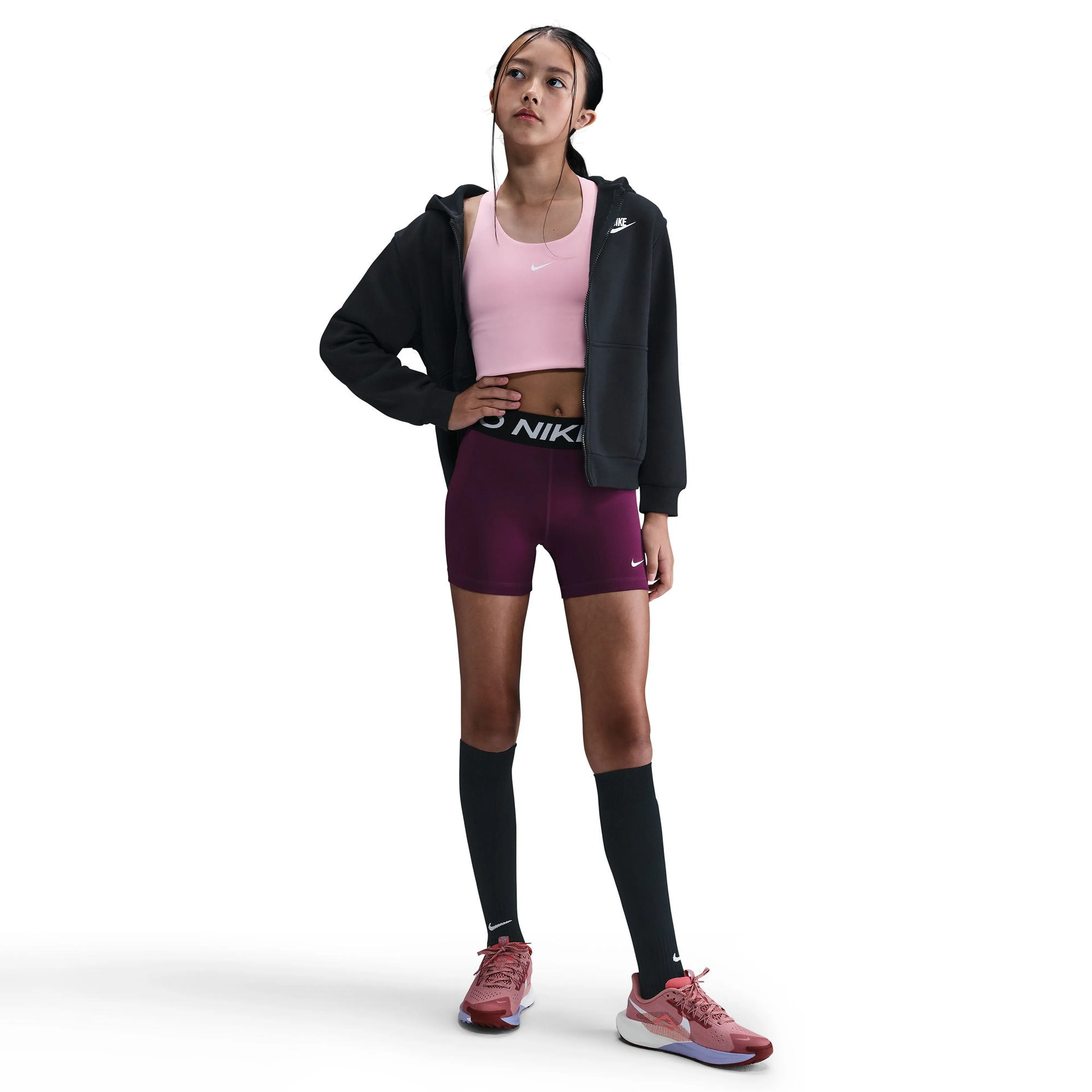 Pro Big Kids' (Girls') 4" Shor