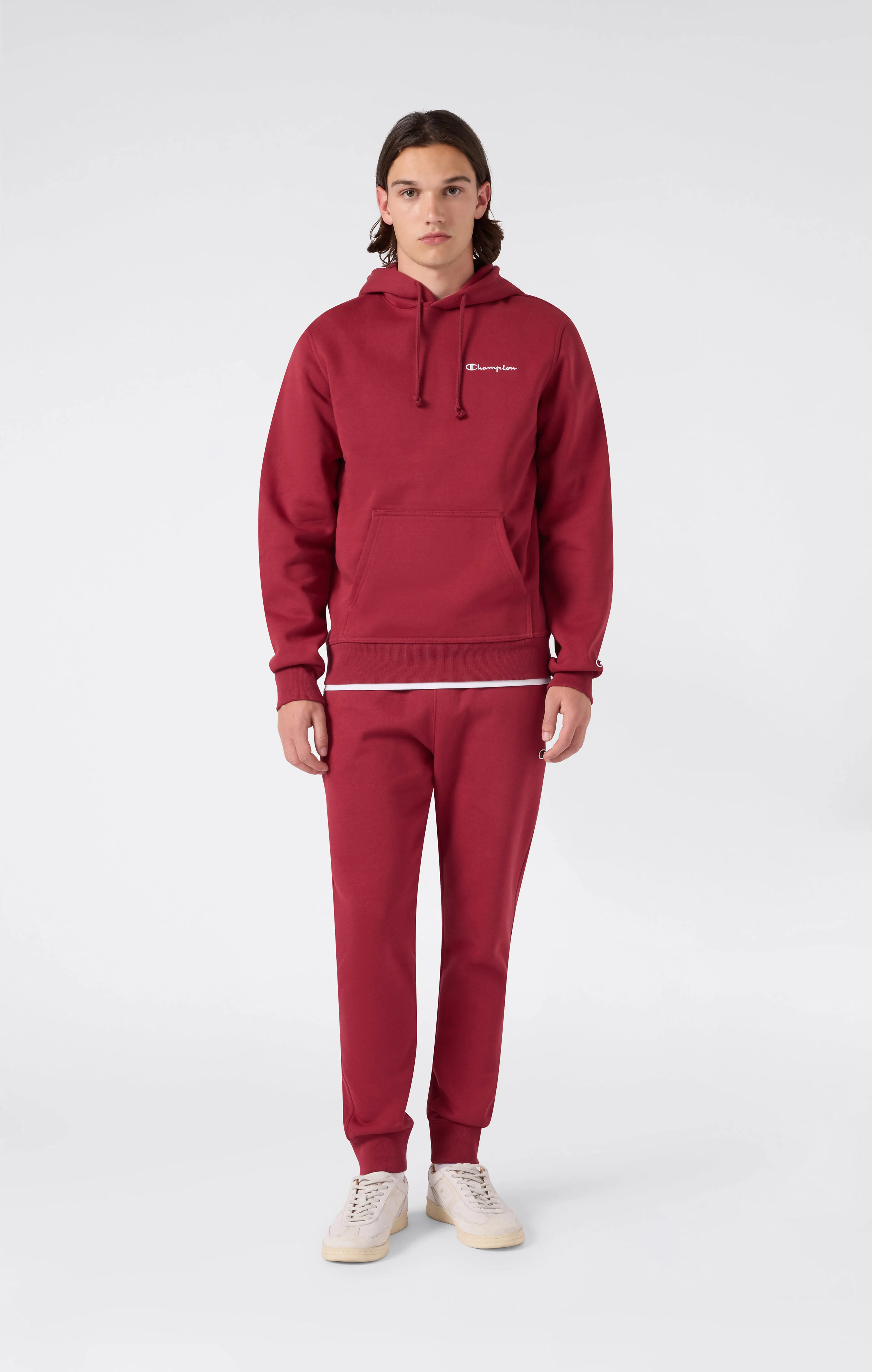 Hooded Sweatshirt small contrast logo mens