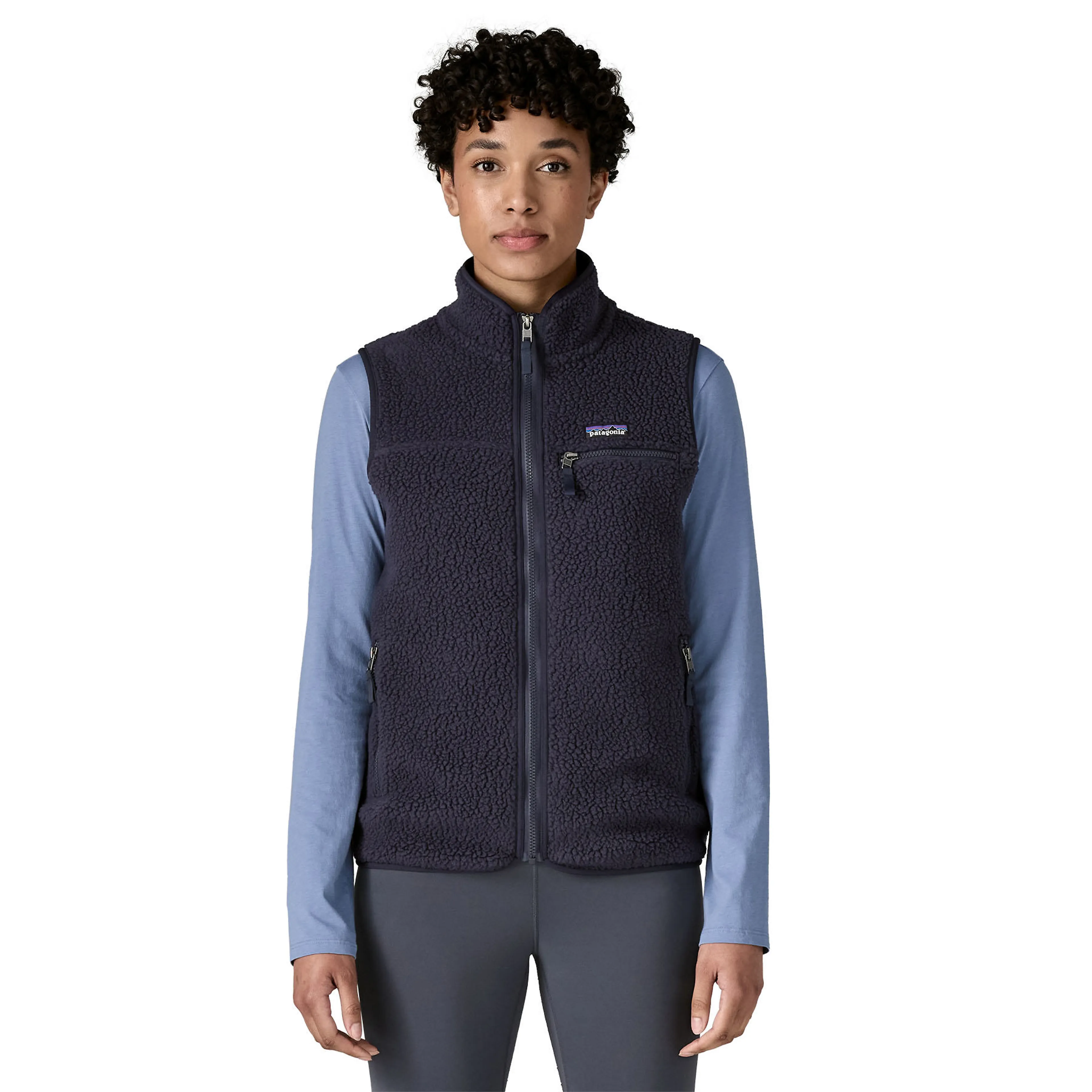 Retro Fleece Vest Dame