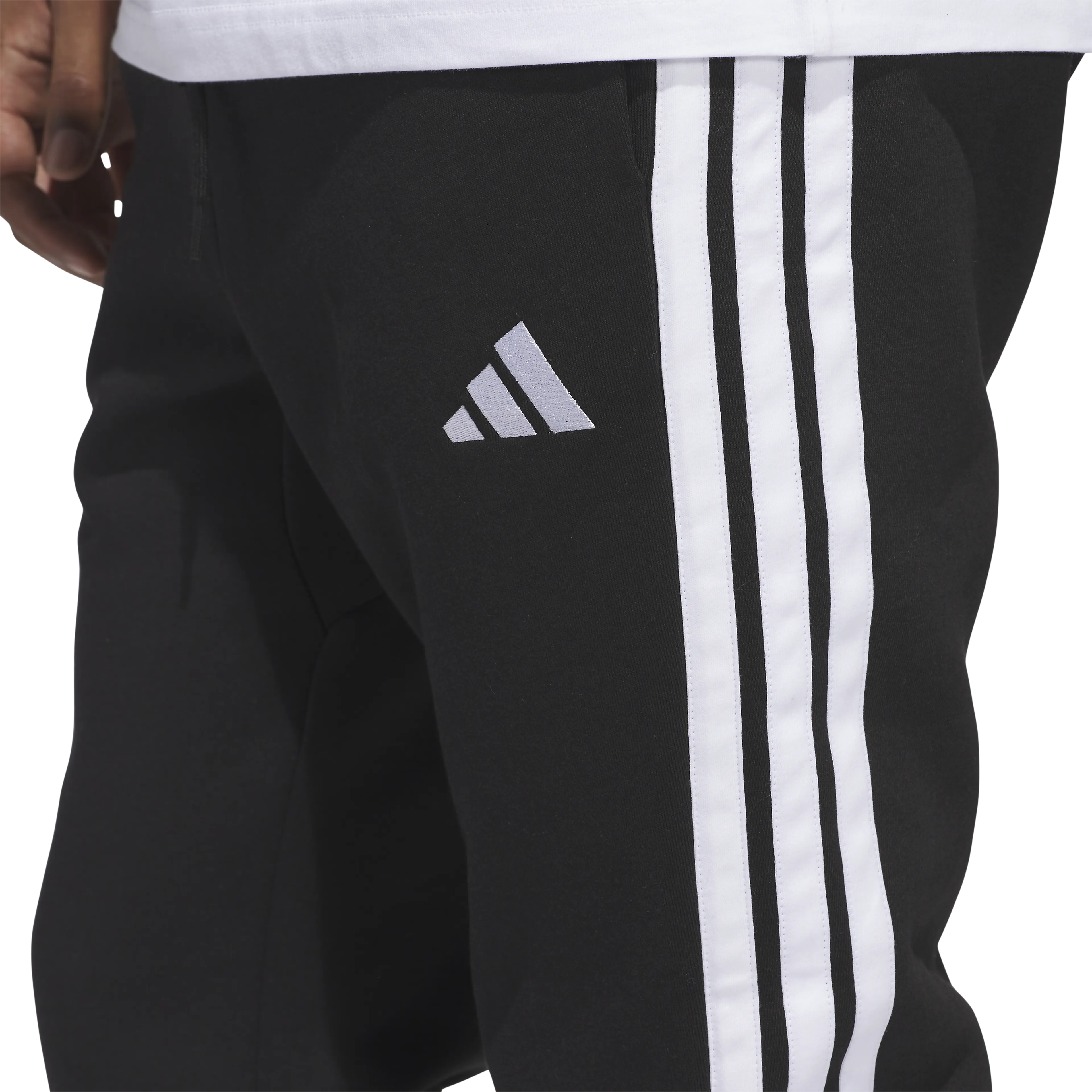 Essentials 3-Stripes Fleece Joggers