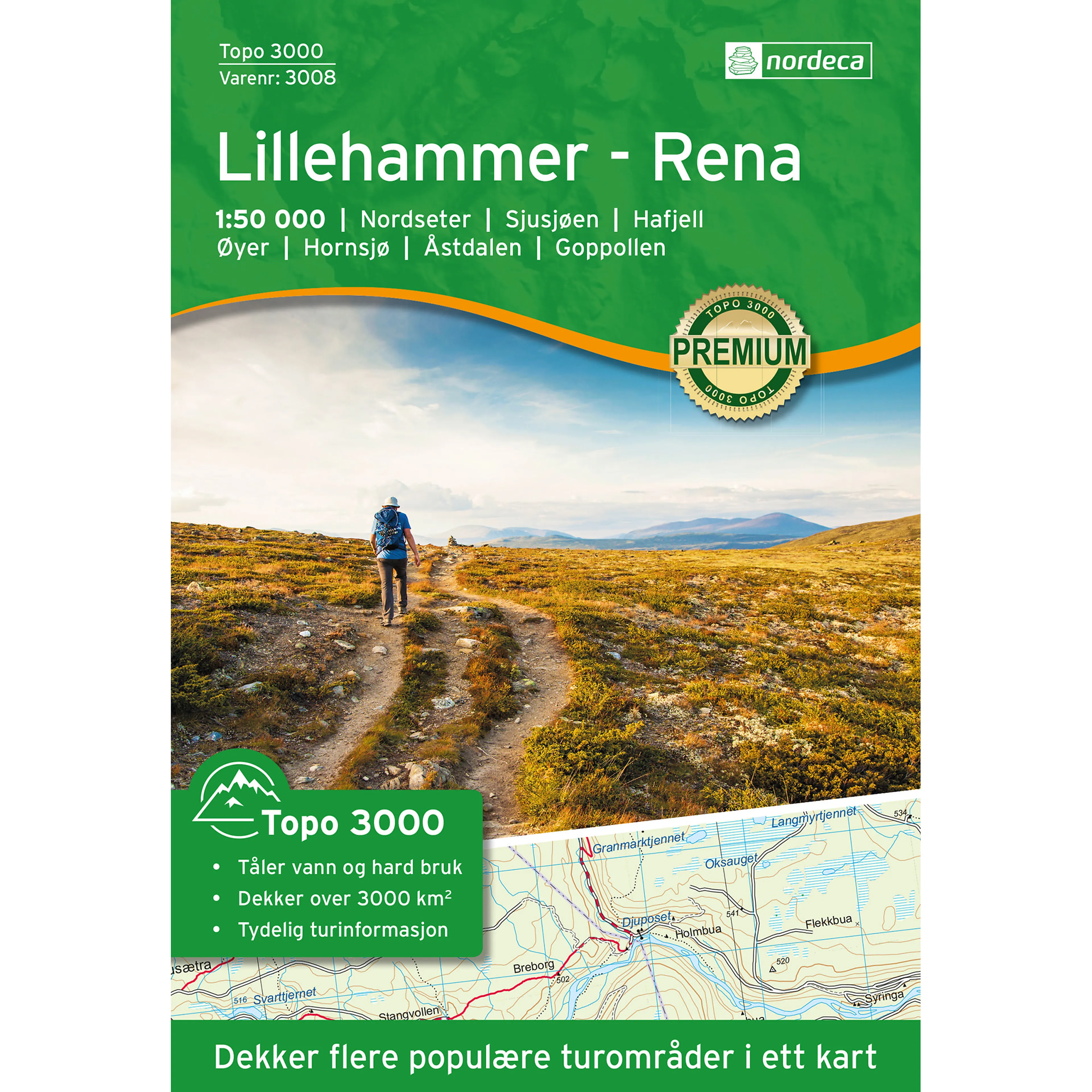 LILLEHAMMER- RENA 1 :50 000