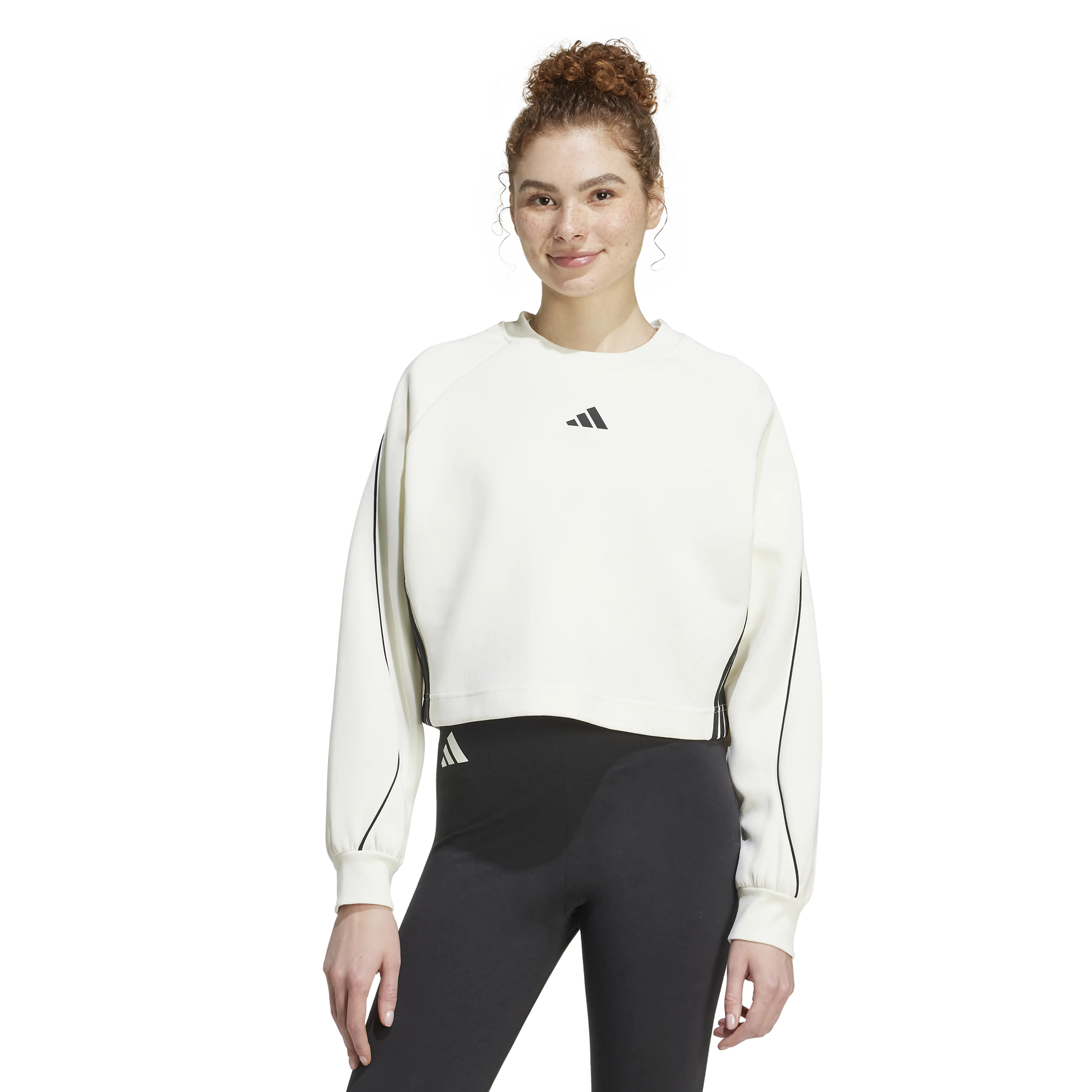 Stadium 3-Stripes Crewneck Genser Dame