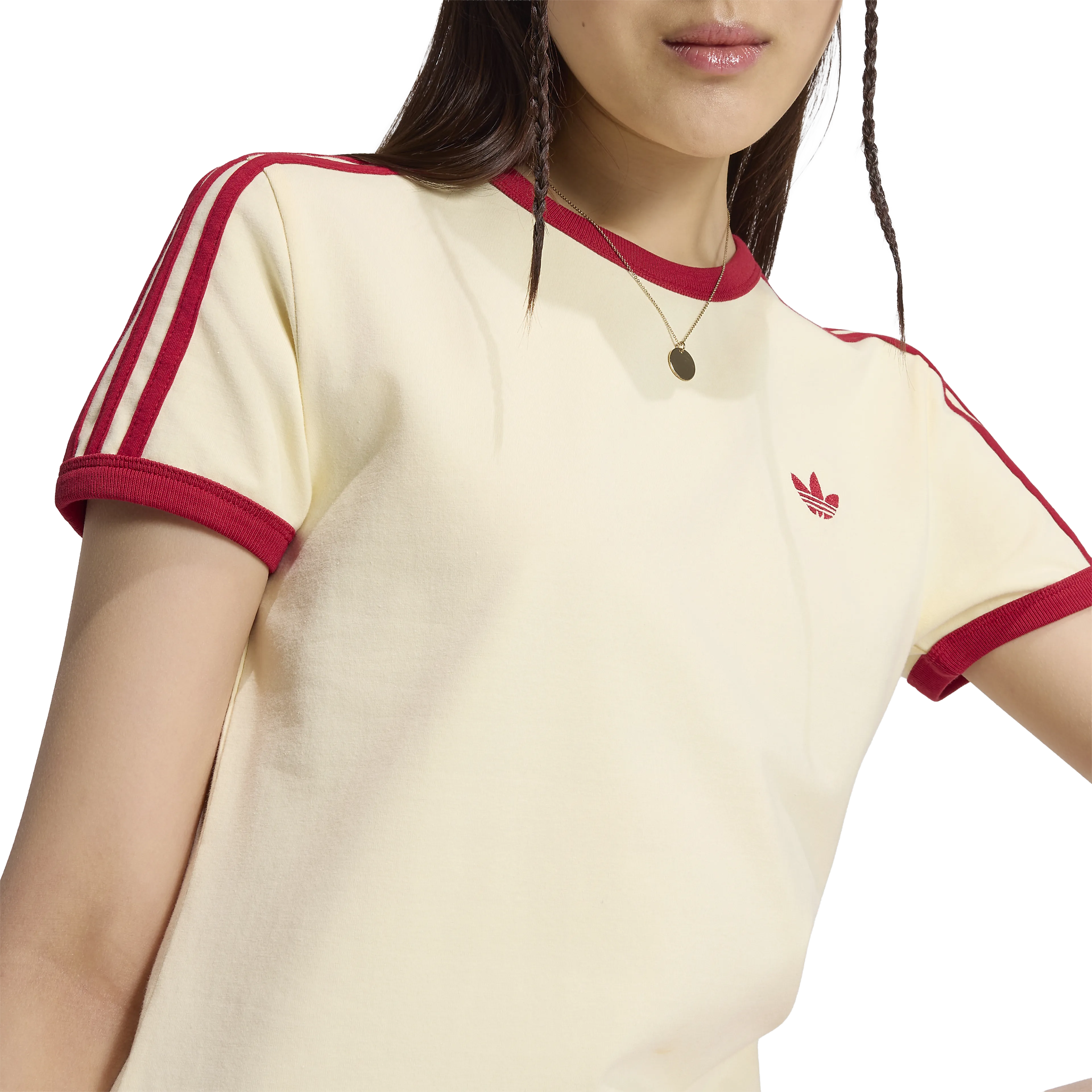 3 STRIPES SLIM T-Shirt Dame