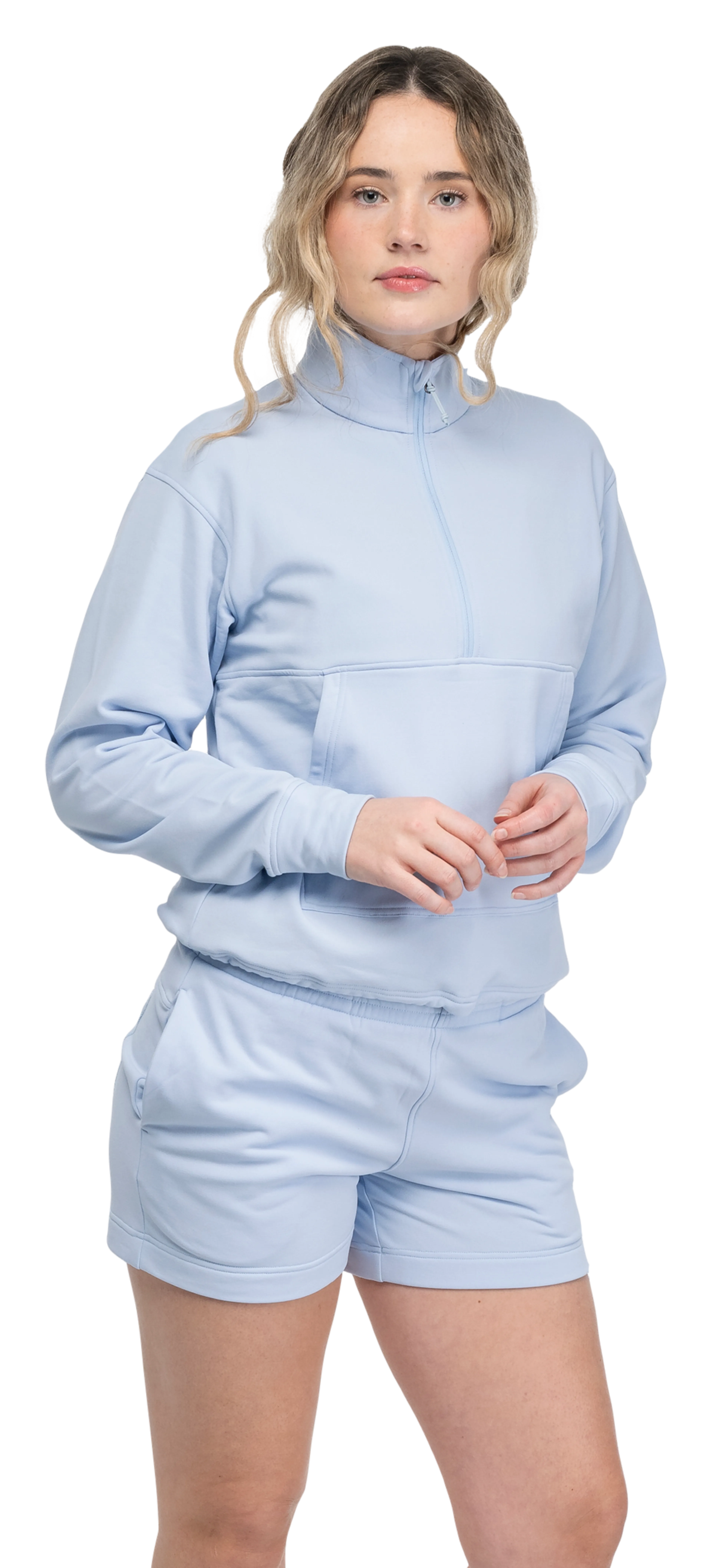 Midtli Midlayer Cropped Half Zip Women