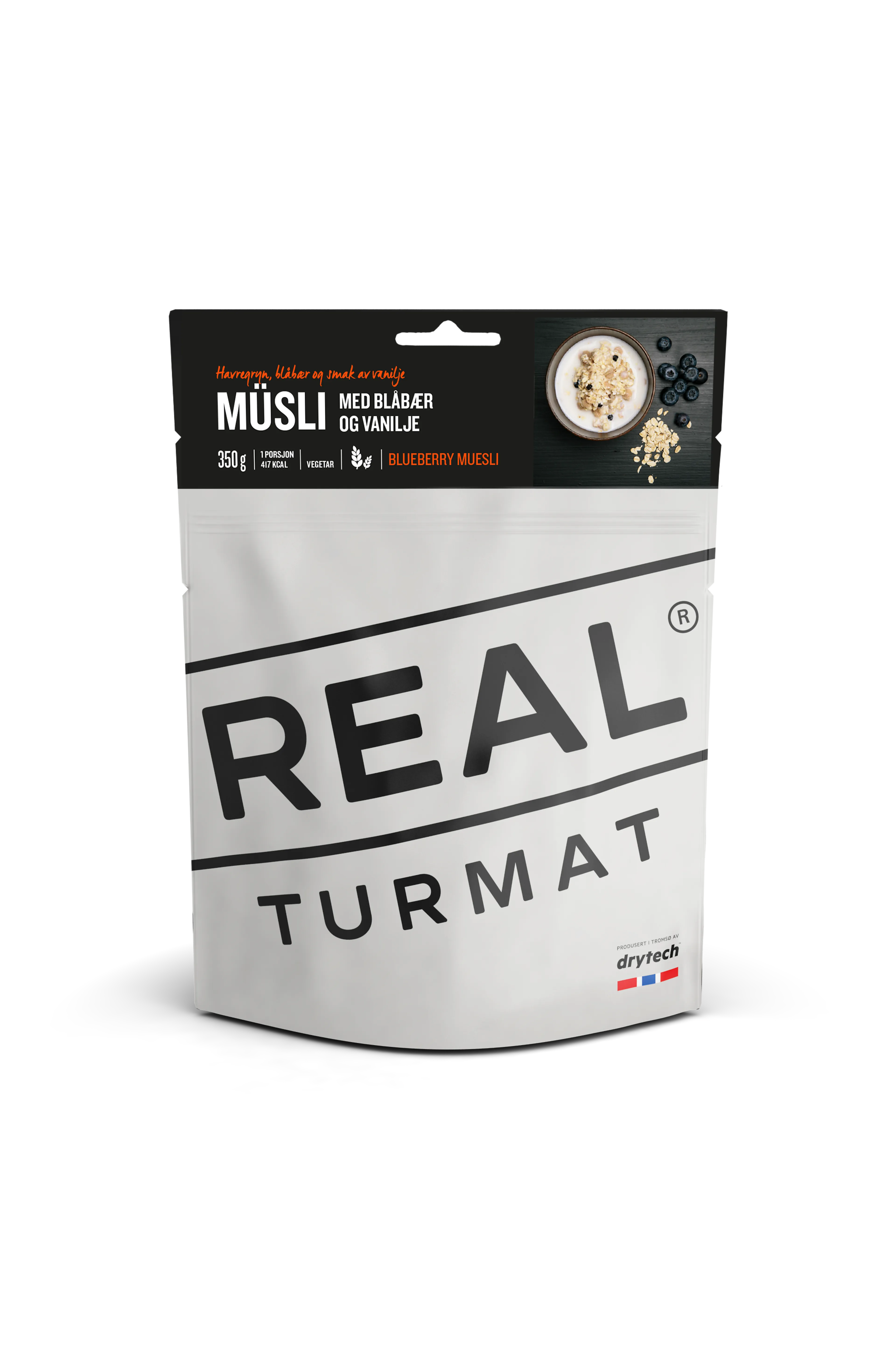 REAL TURMAT BLÅBÆR OG VANILJEMÜSLI