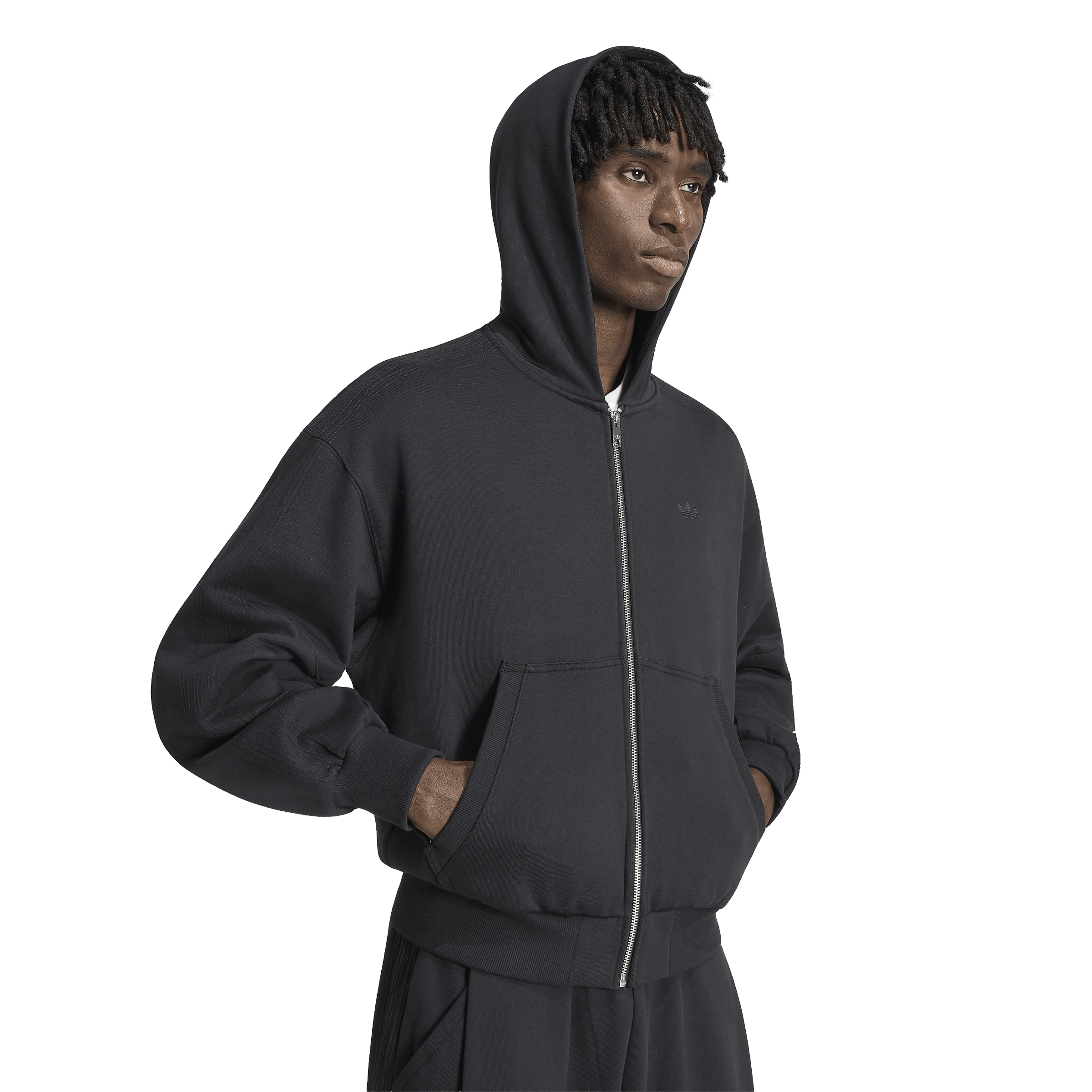 PREMIUM ESSENTIALS CROPPED FULL ZIP