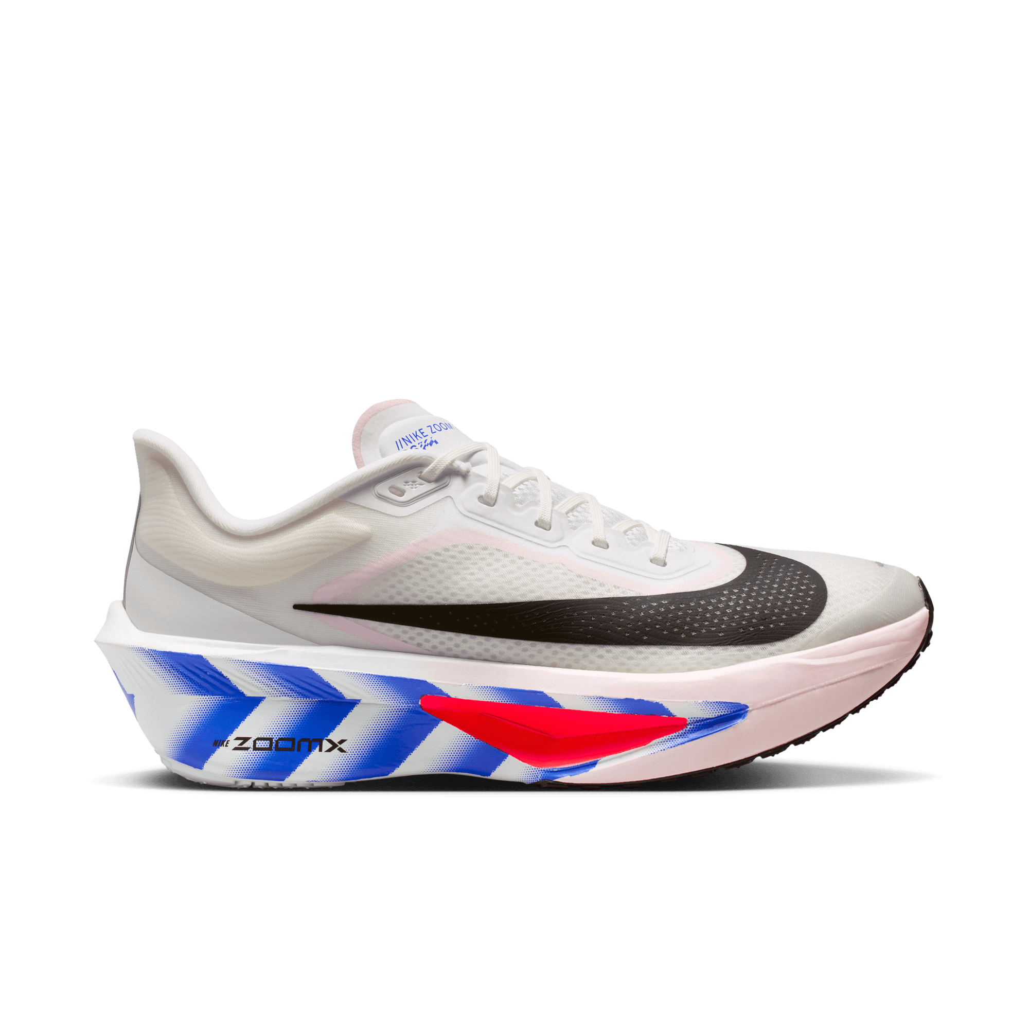NIKE ZoomX Zoom Fly 6 WHITE/BLACK-SILT RED-RACER BLUE Herre