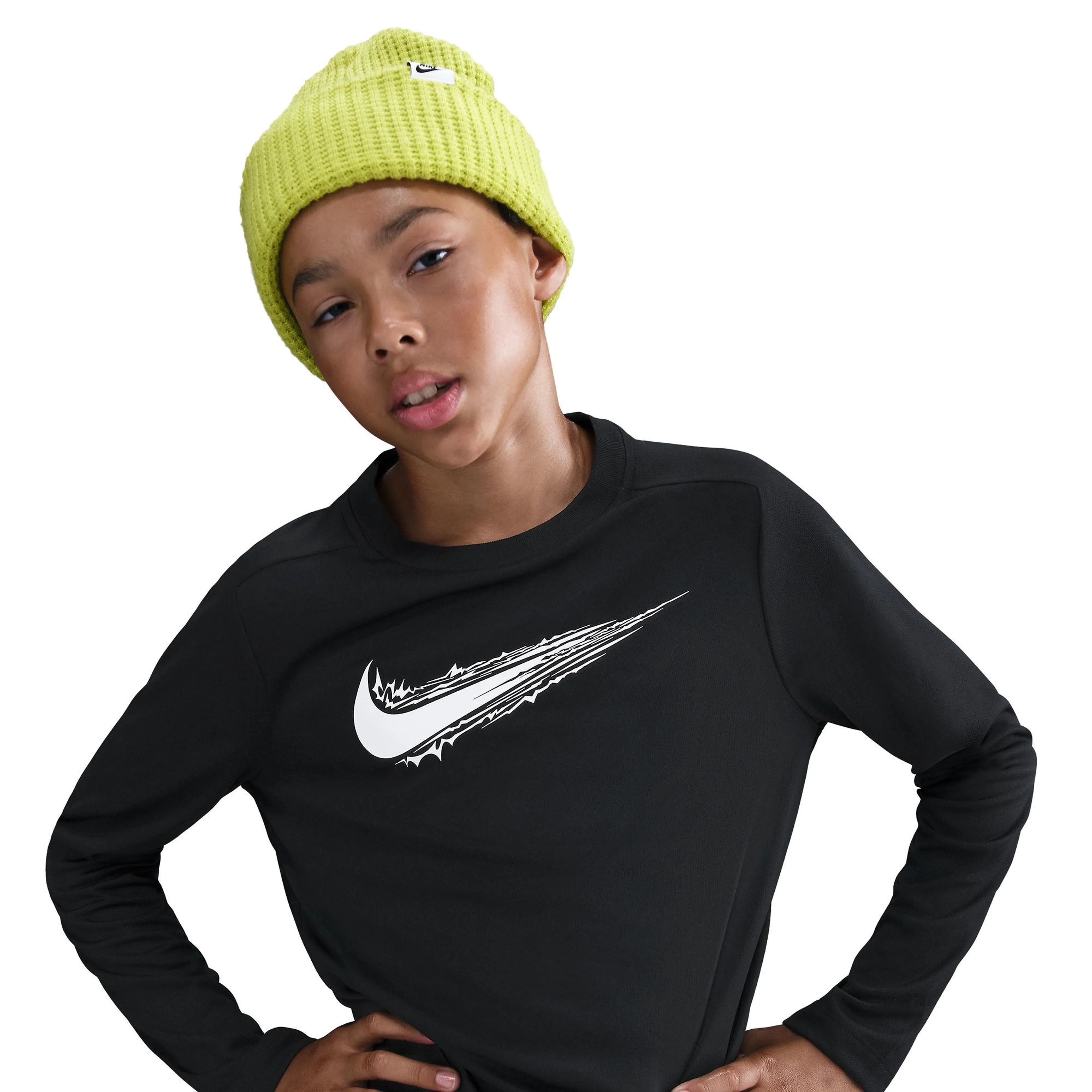 Multi Big Kids' (Boys') Dri-FIT Long-Sleeve Top