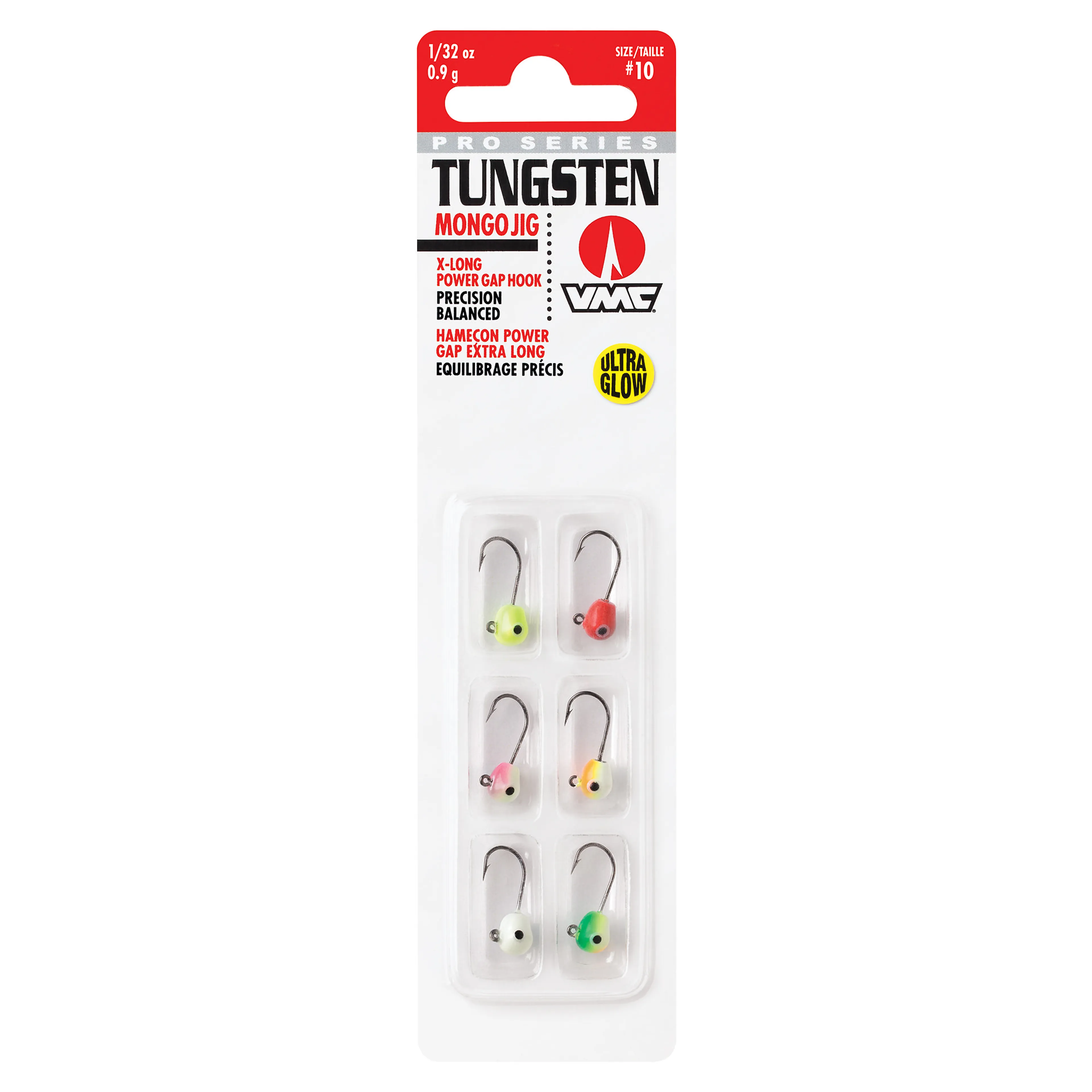 Tungsten Jig Kit 0,9g 6stk Glow Tungsten Jig Kit 0,9g 6stk Glow