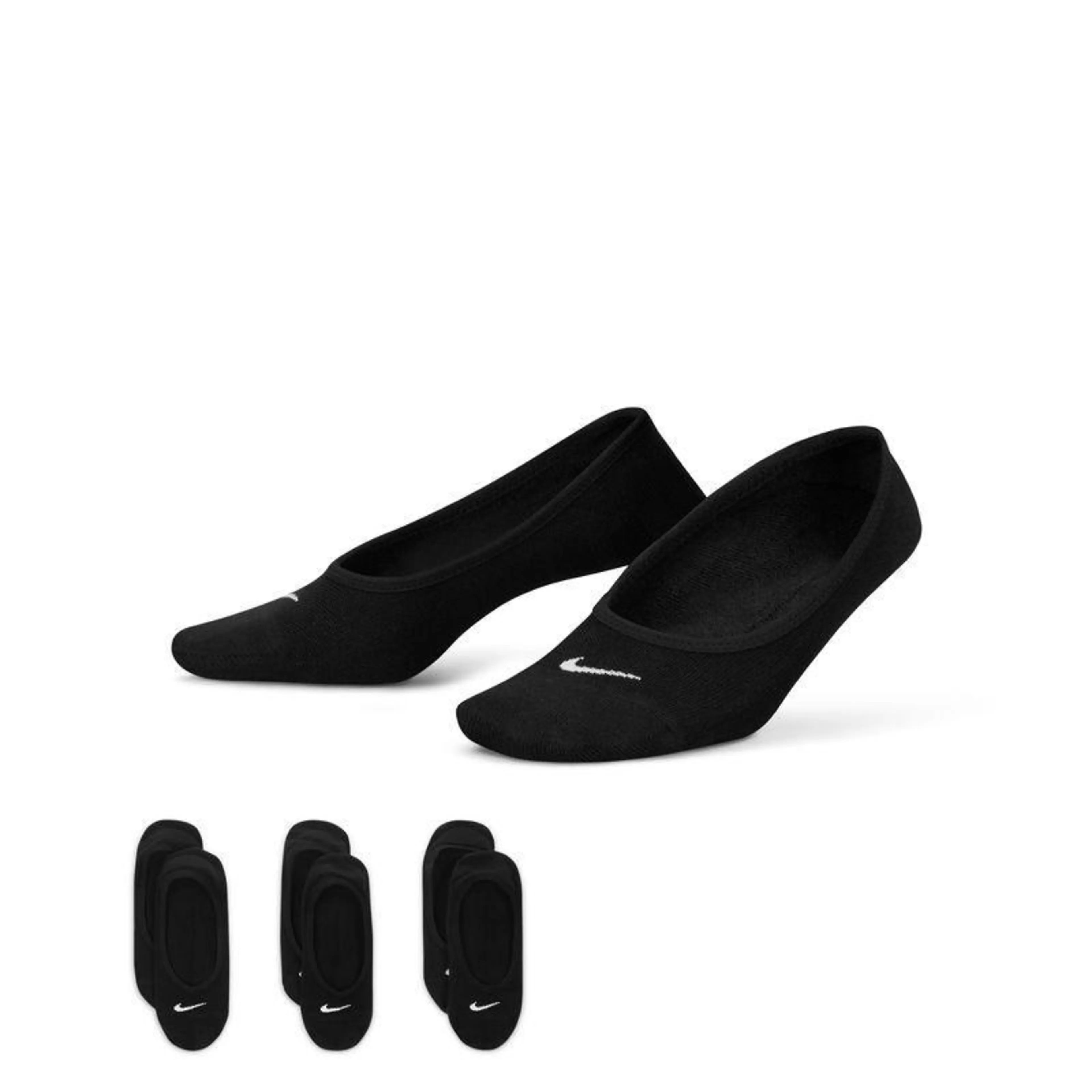 Lightweight No-Show 3-pk ankelsokker dame