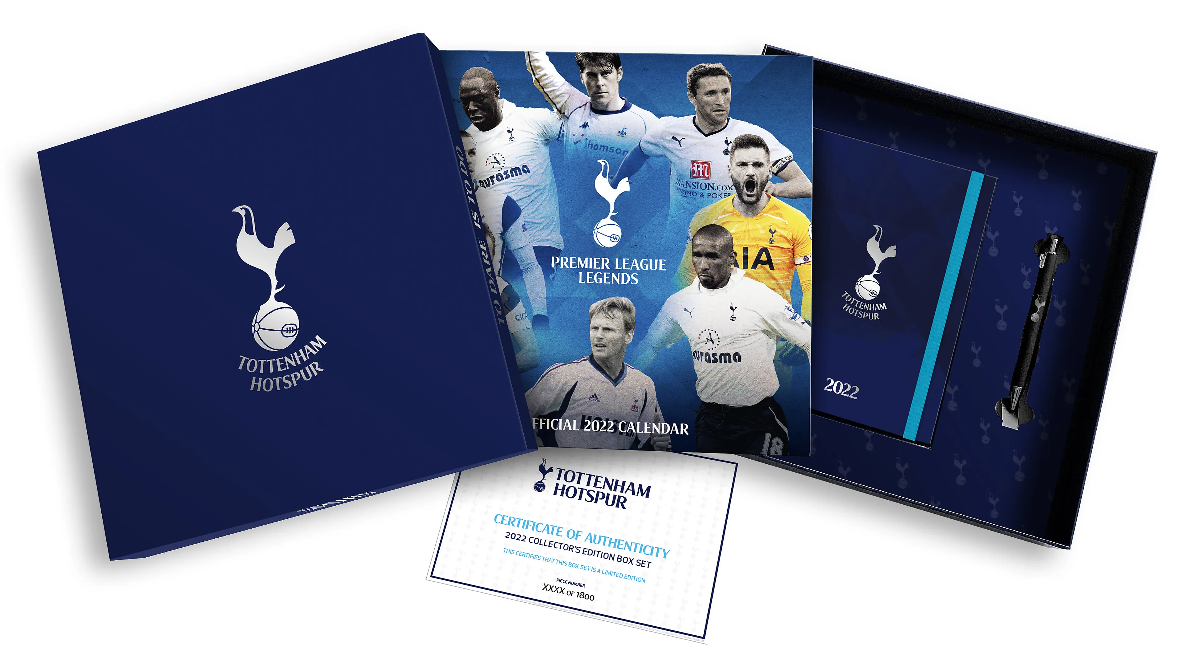 TOTTENHAM HOTSPUR  FC 2024 KALENDER & DAGBOK, MUSIKK GIFT BOKS