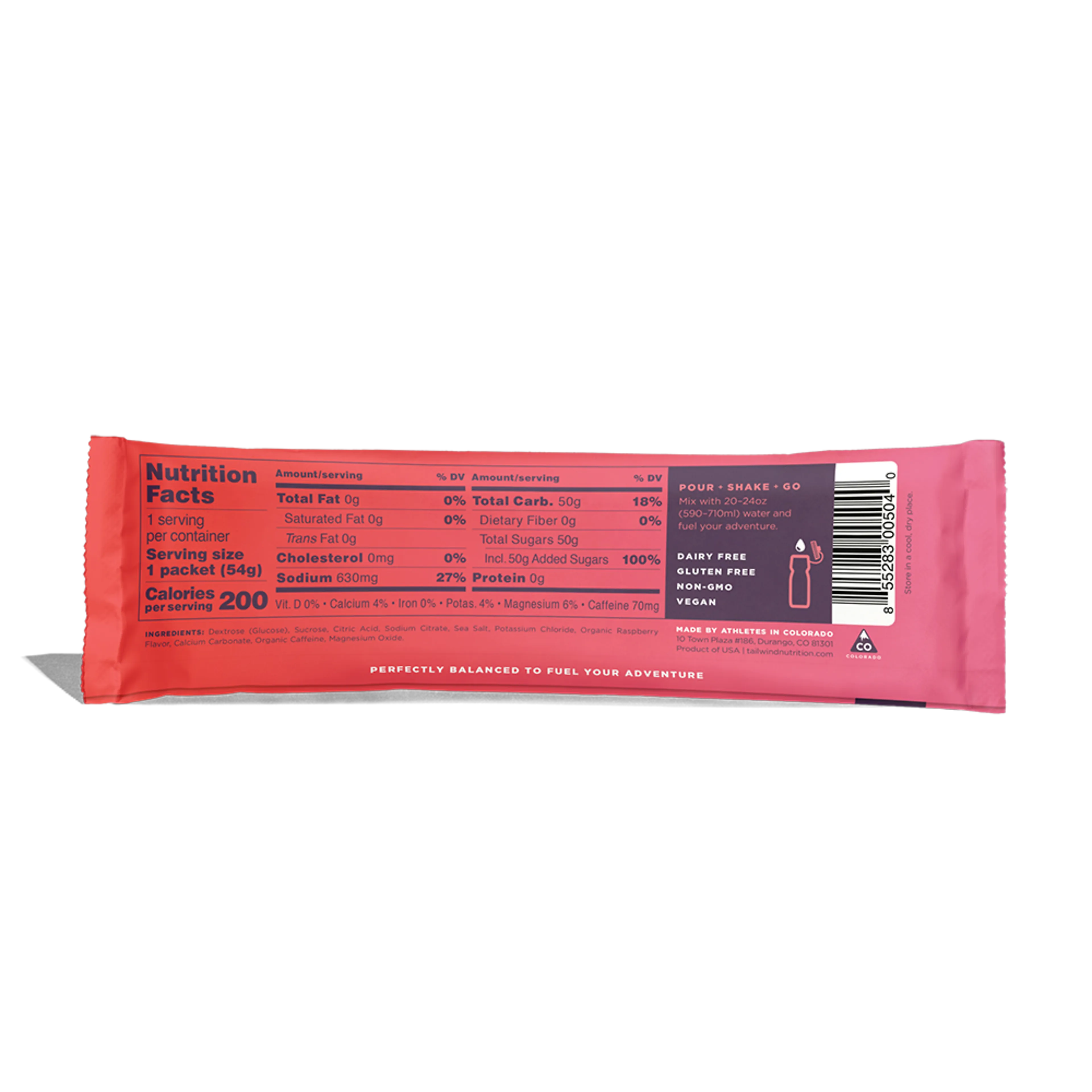 Endurance Fuel Raspberry Stick Pack med koffein