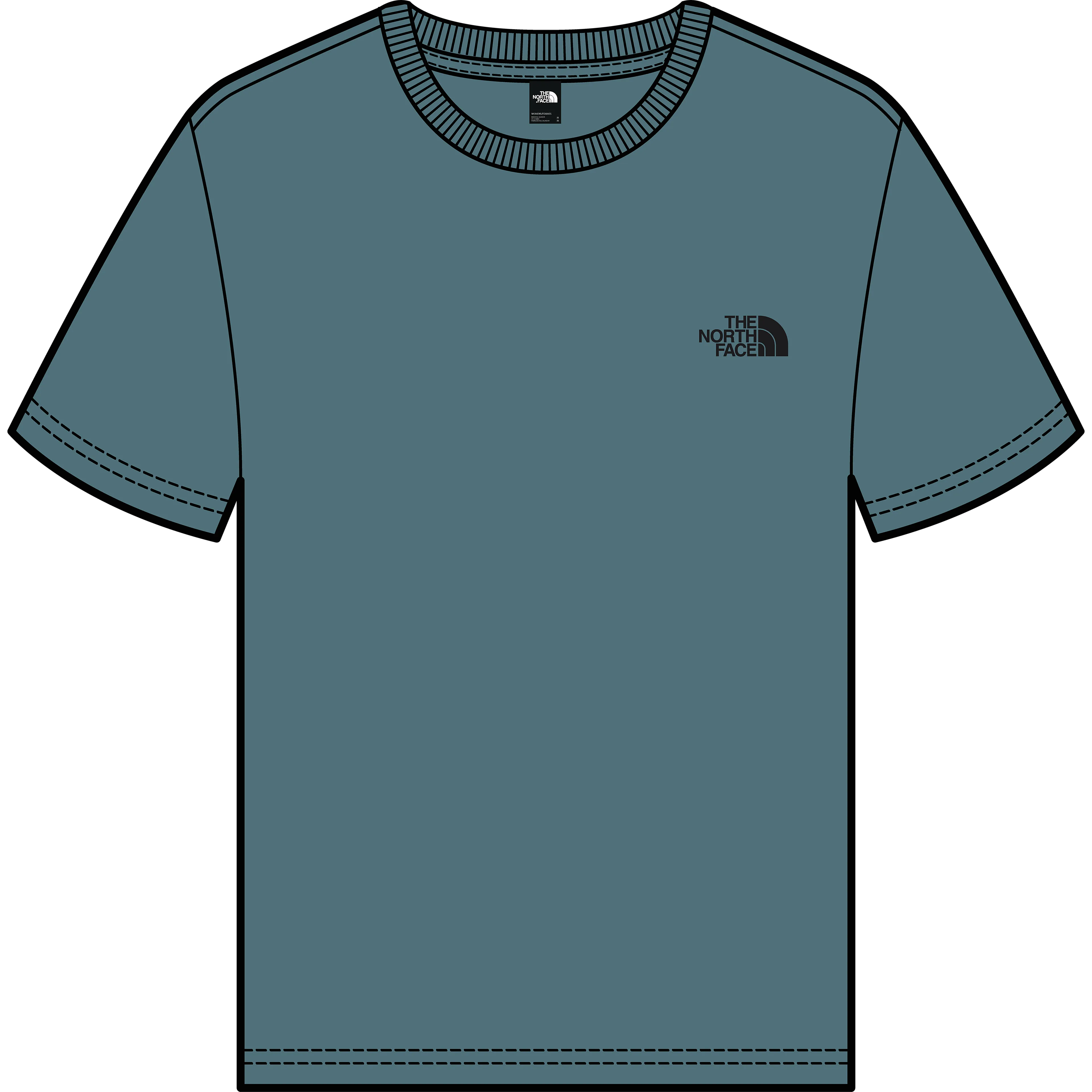 M S/S SIMPLE DOME TEE