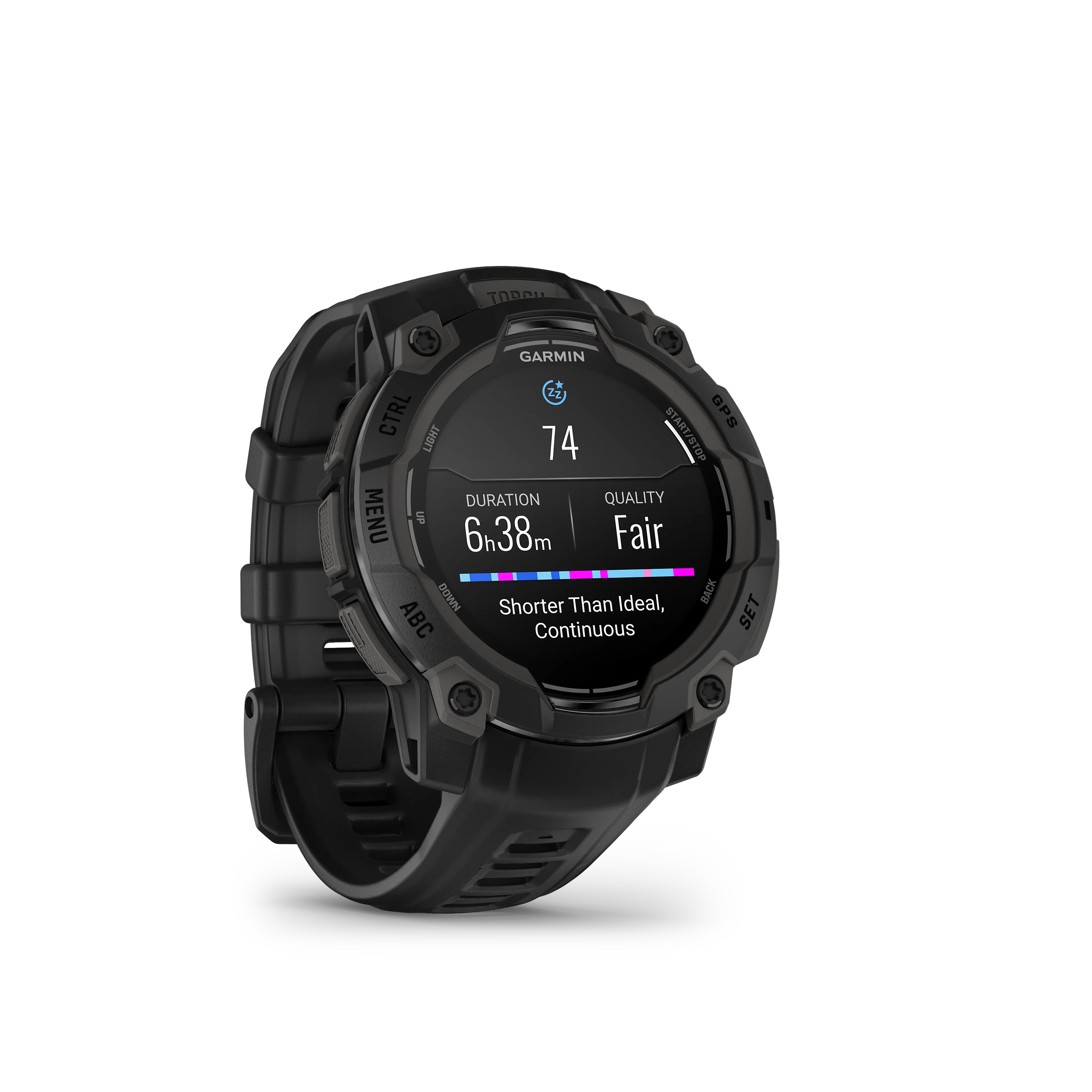 Instinct 3 - 45 mm, AMOLED, Black Bezel with Black Band