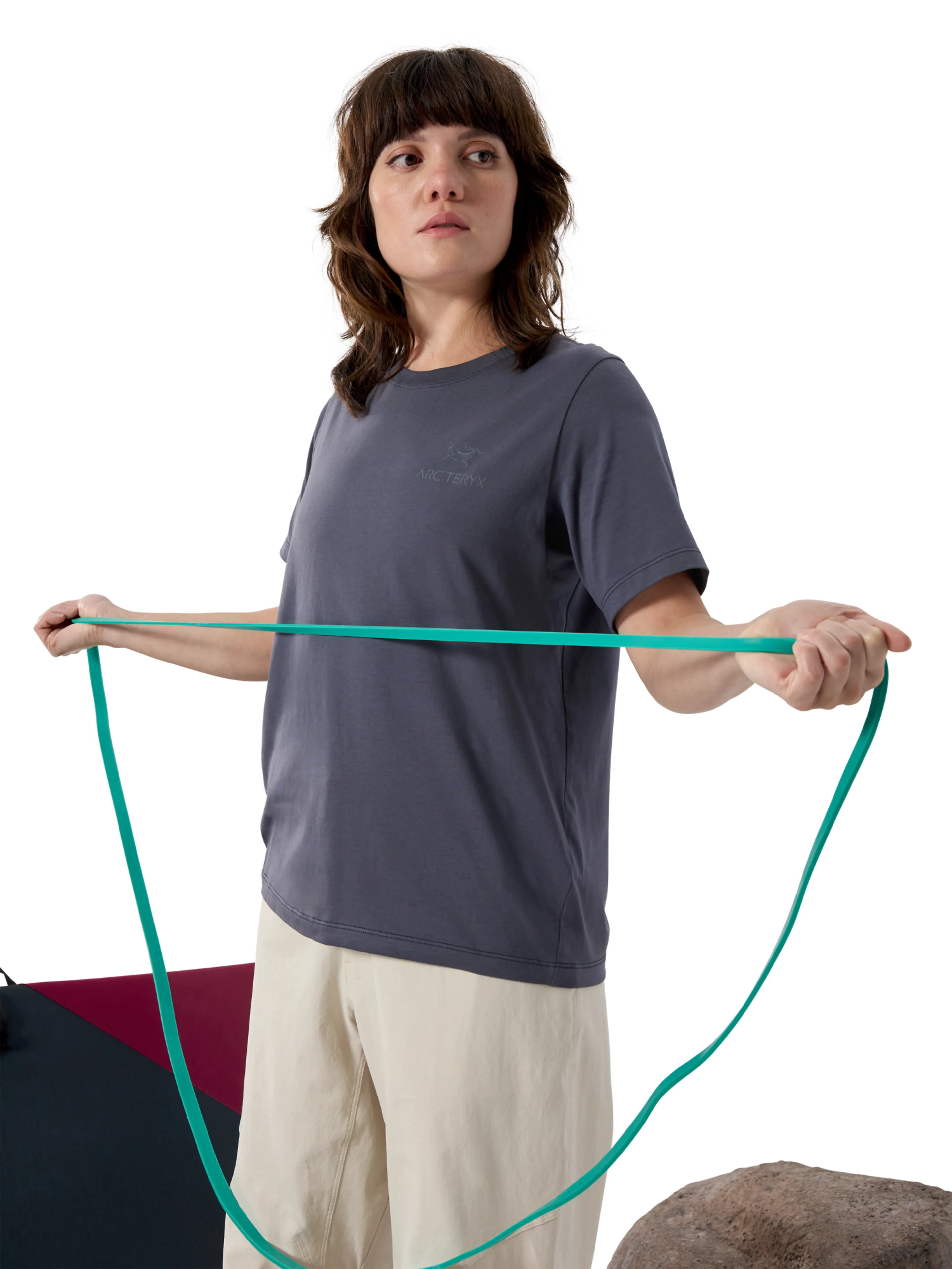 Kragg SL Cotton Emblem Crew SS W