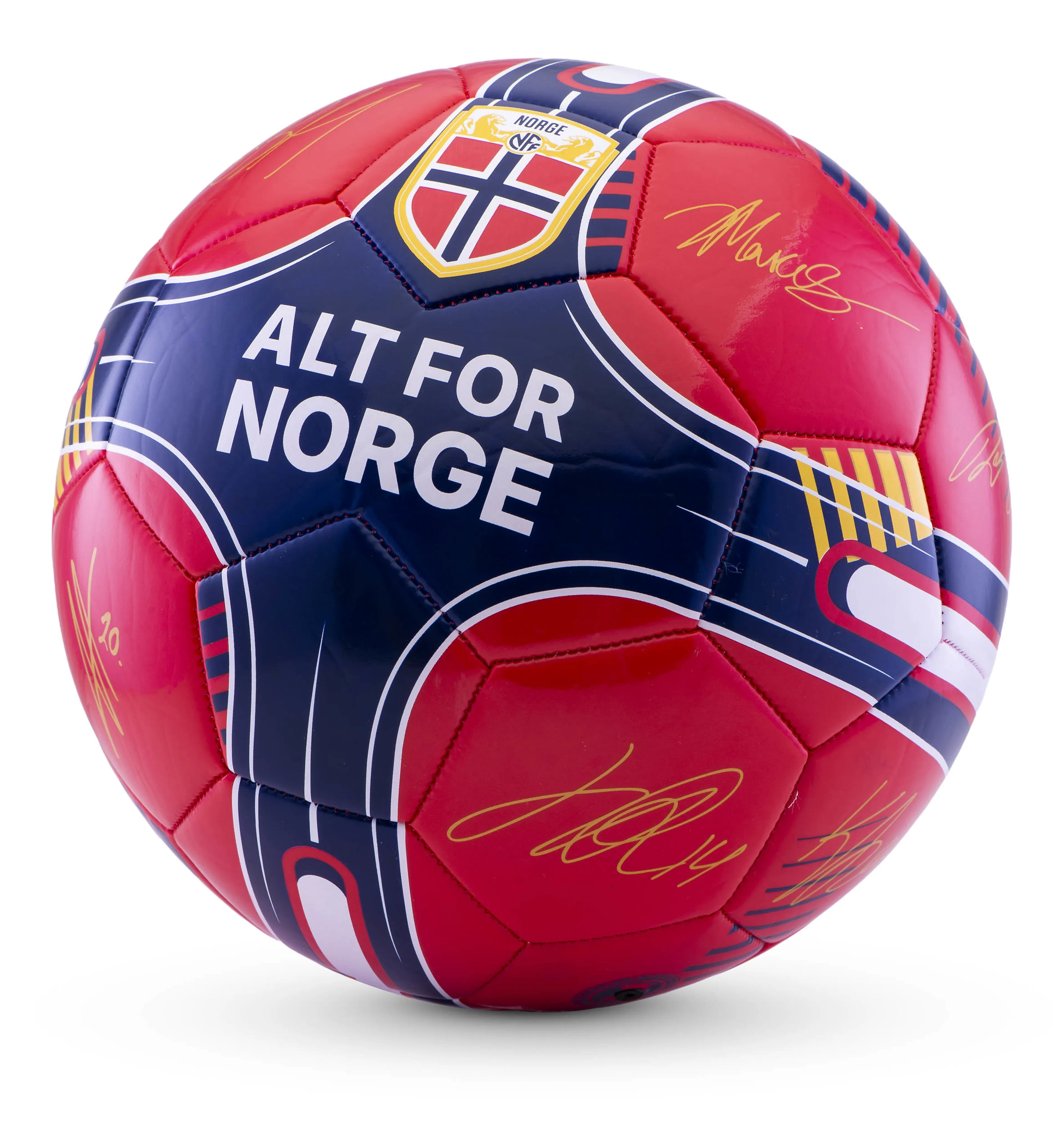 NFF Fotball Rød - "5" (Ikke oppblåst)