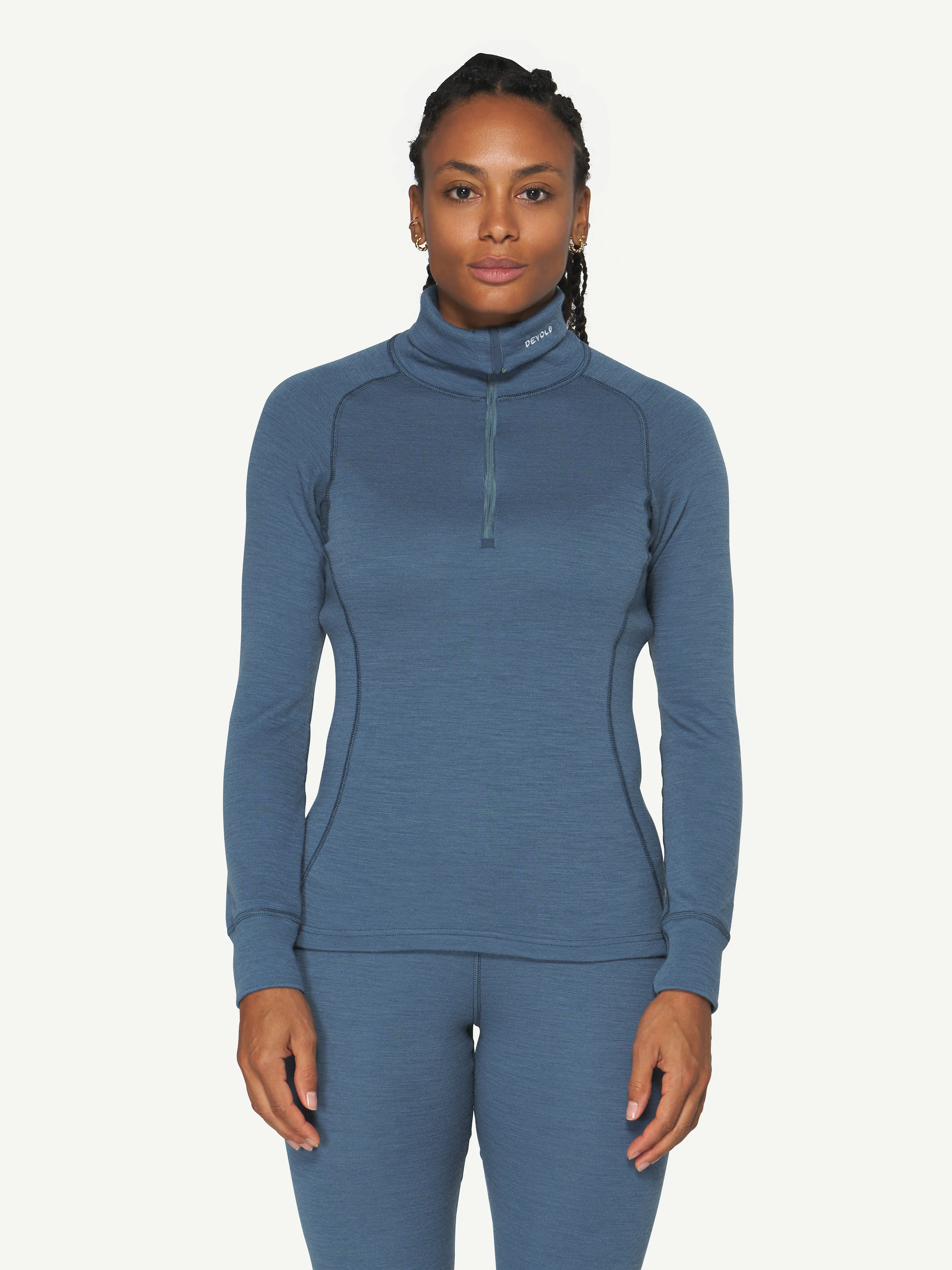 DUO ACTIVE MERINO 205 Z.NECK WMN