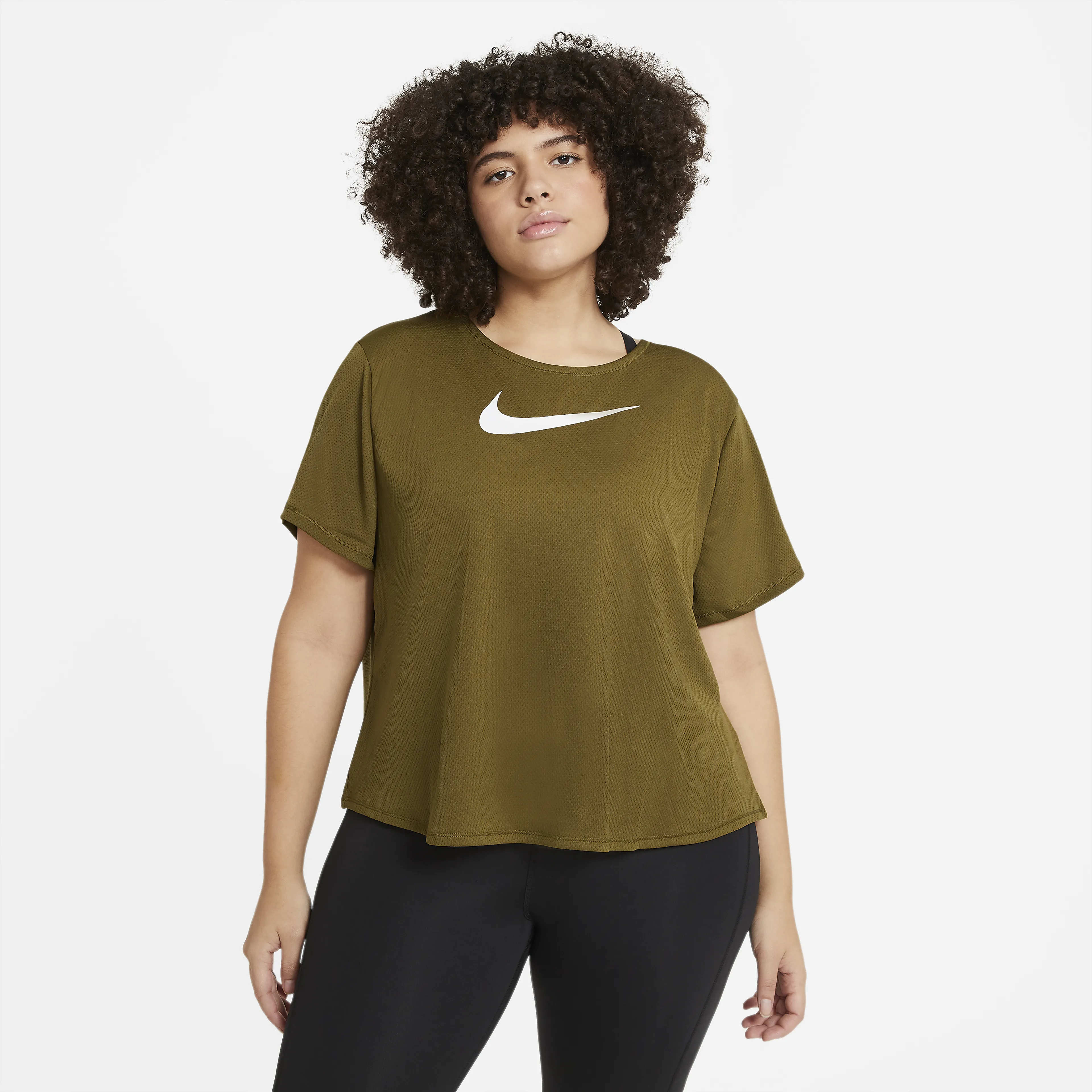 Swoosh Run T-skjorte Plus Size
