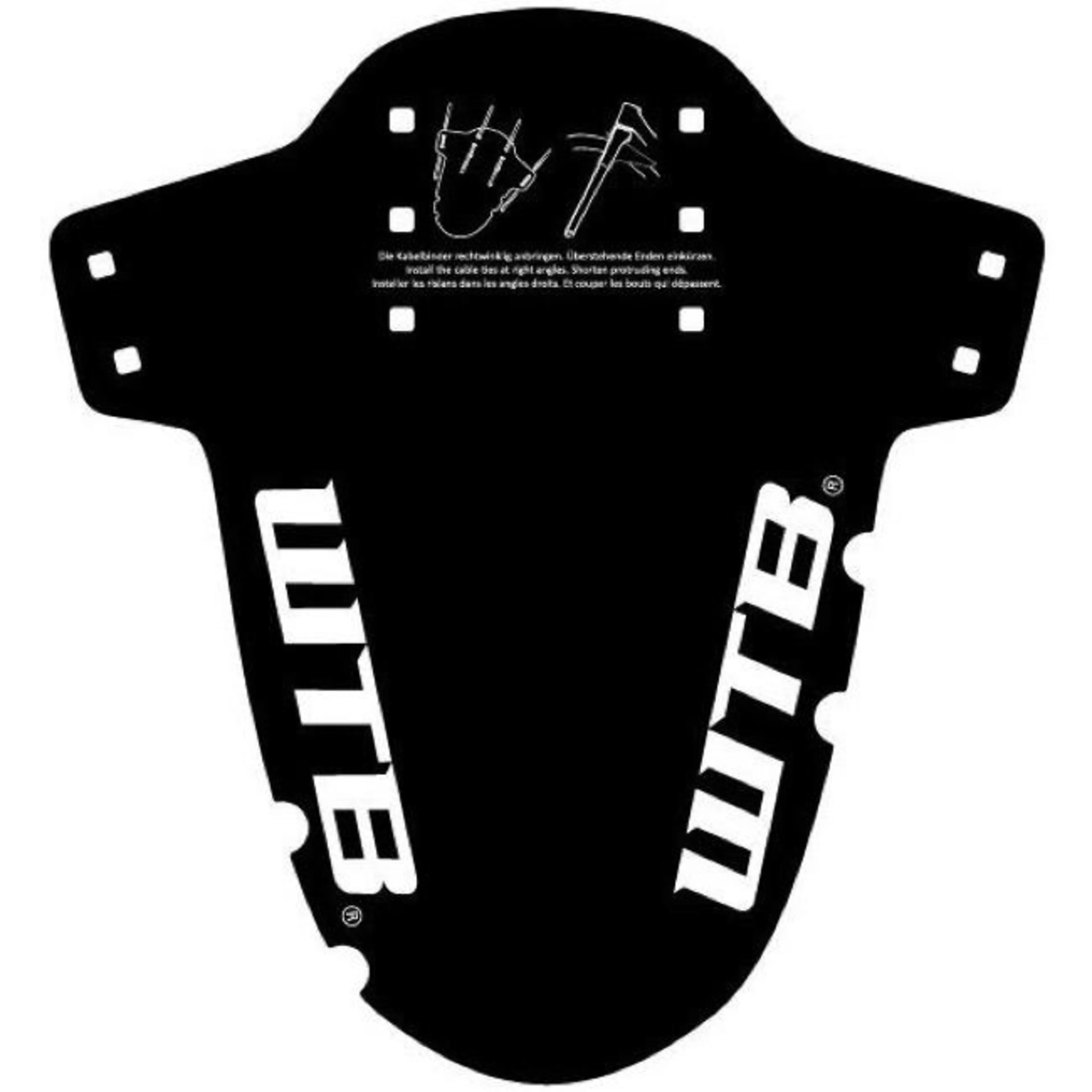 Forskjerm WTB Logo Gravel Mud Guard, fork mount, black