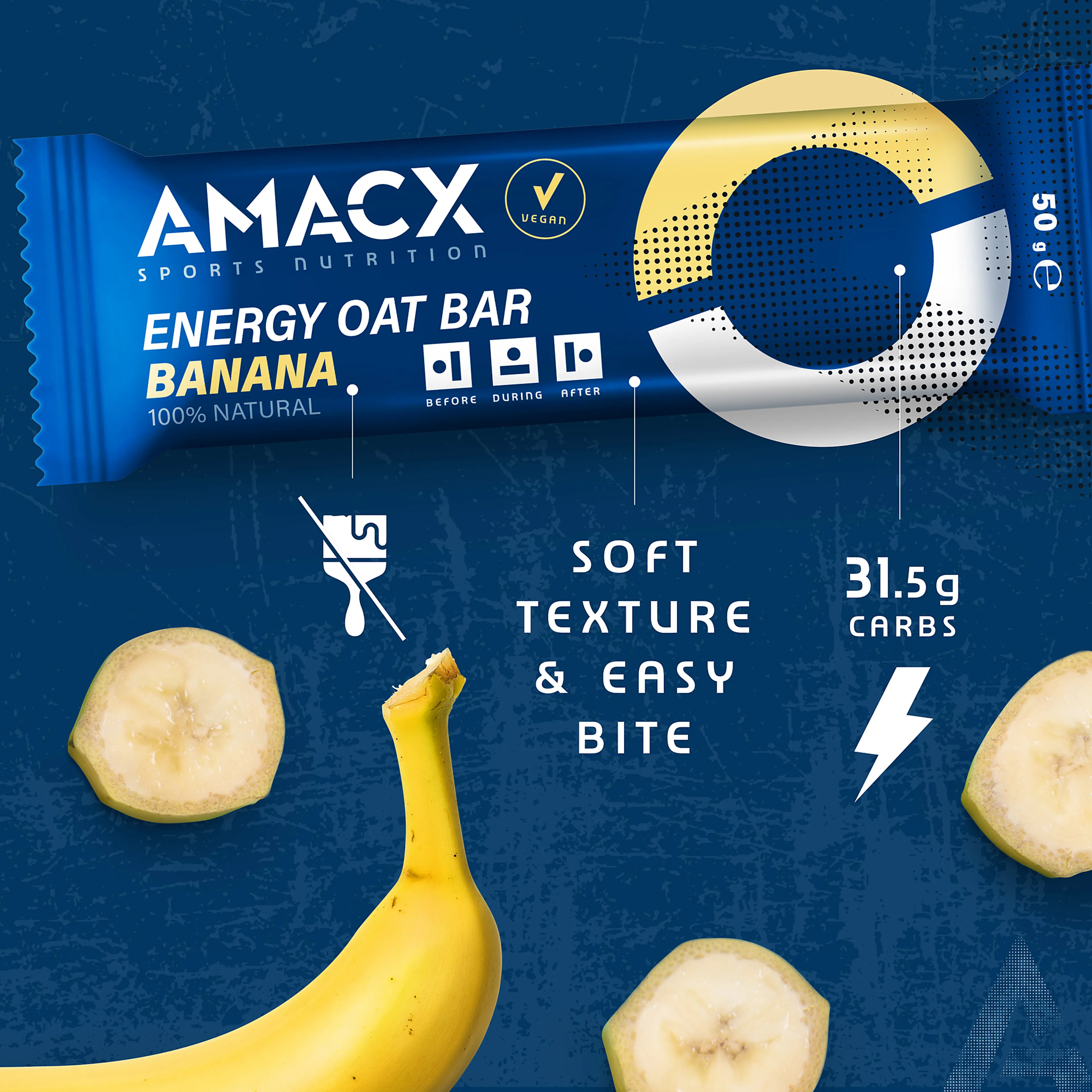 Energy Oat Bar Banana | 12-PK