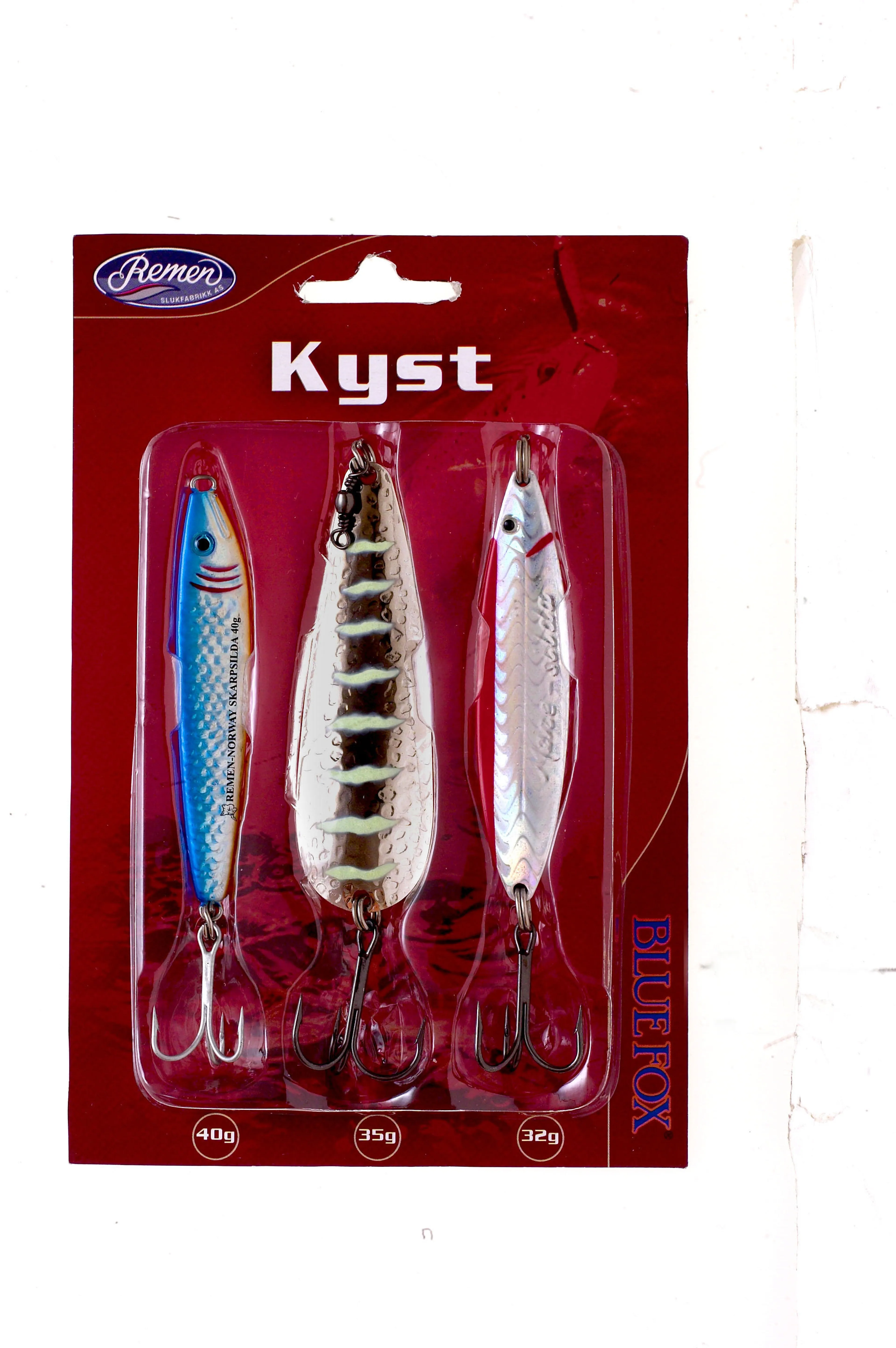 Sluksett Kyst BlueFox 3pk