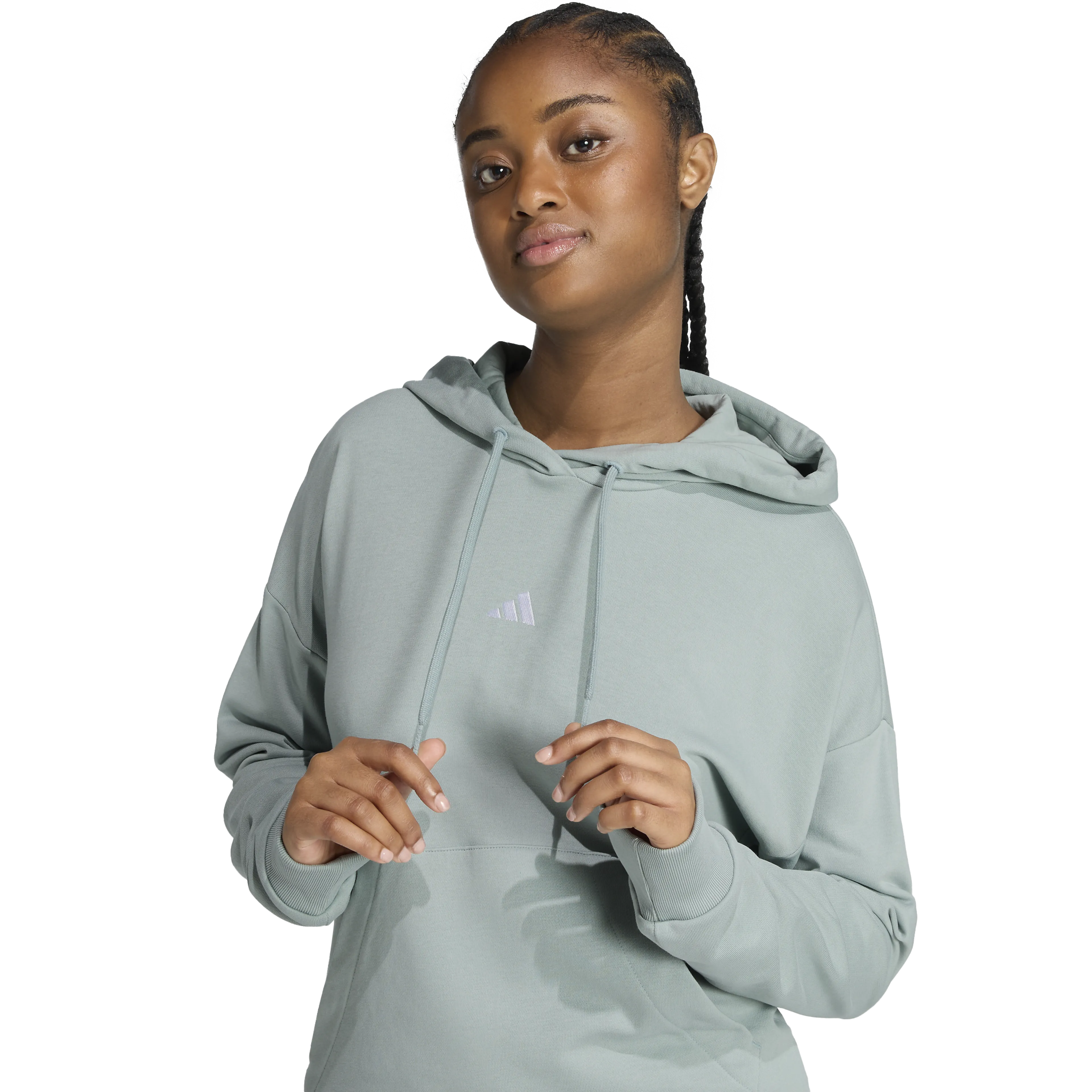 Essentials Small Logo French Terry Hoodie Dame