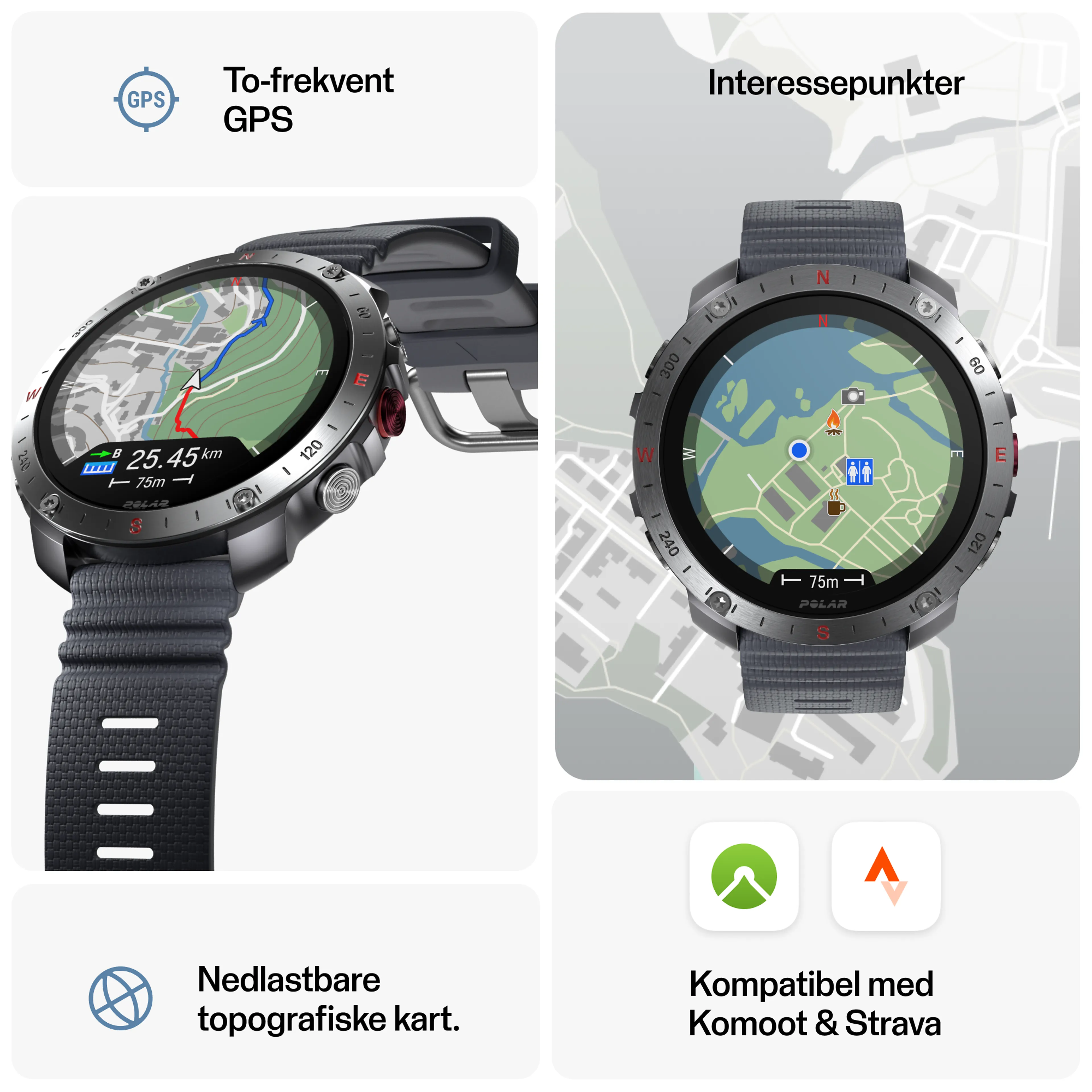 Polar Grit X2 Pro - Premium outdoorklokke Polar Grit X2 Pro - Premium outdoorklokke