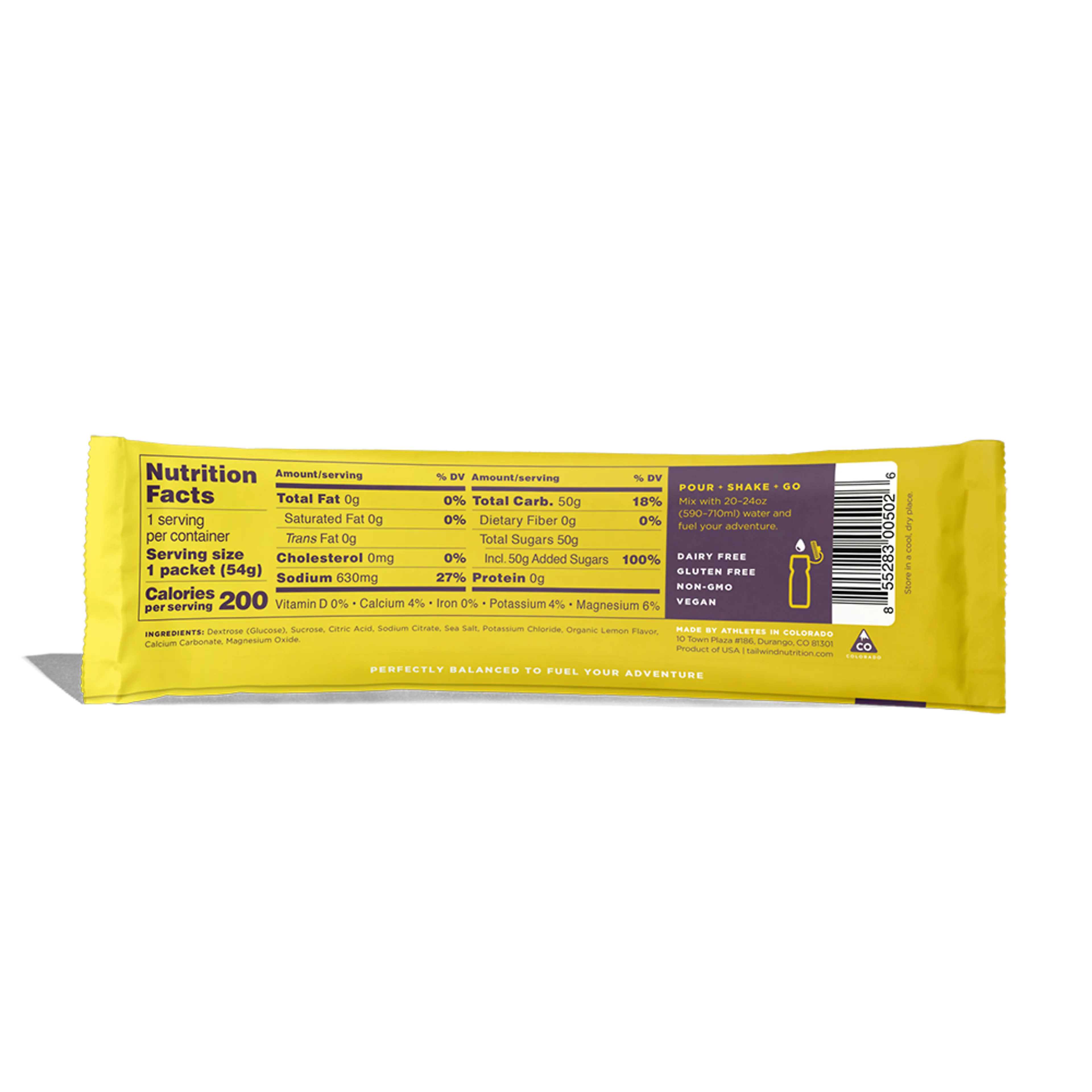 Endurance Fuel Lemon Stick Pack Koffeinfri