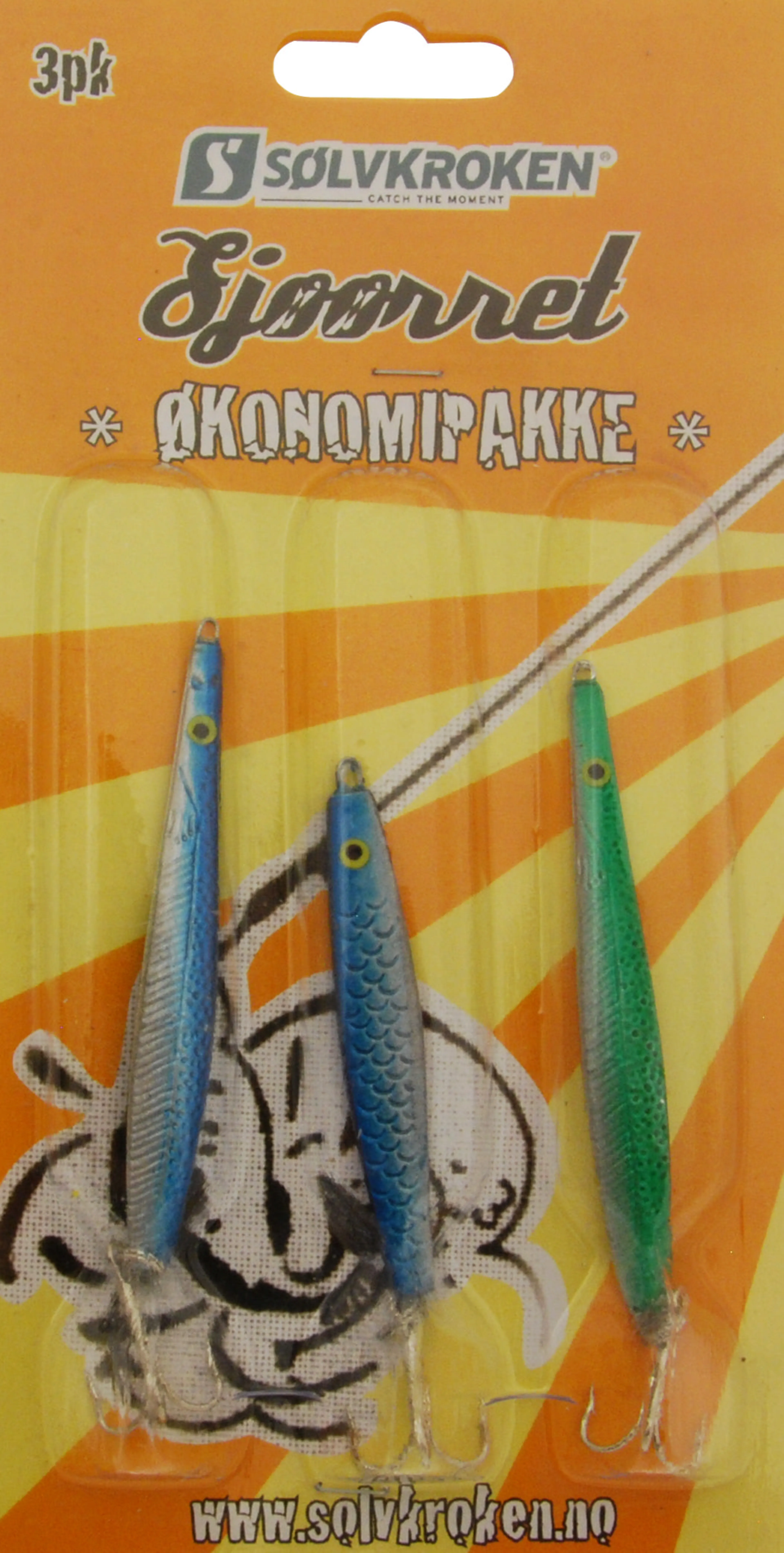 Sluksett 3 pk sjøørret