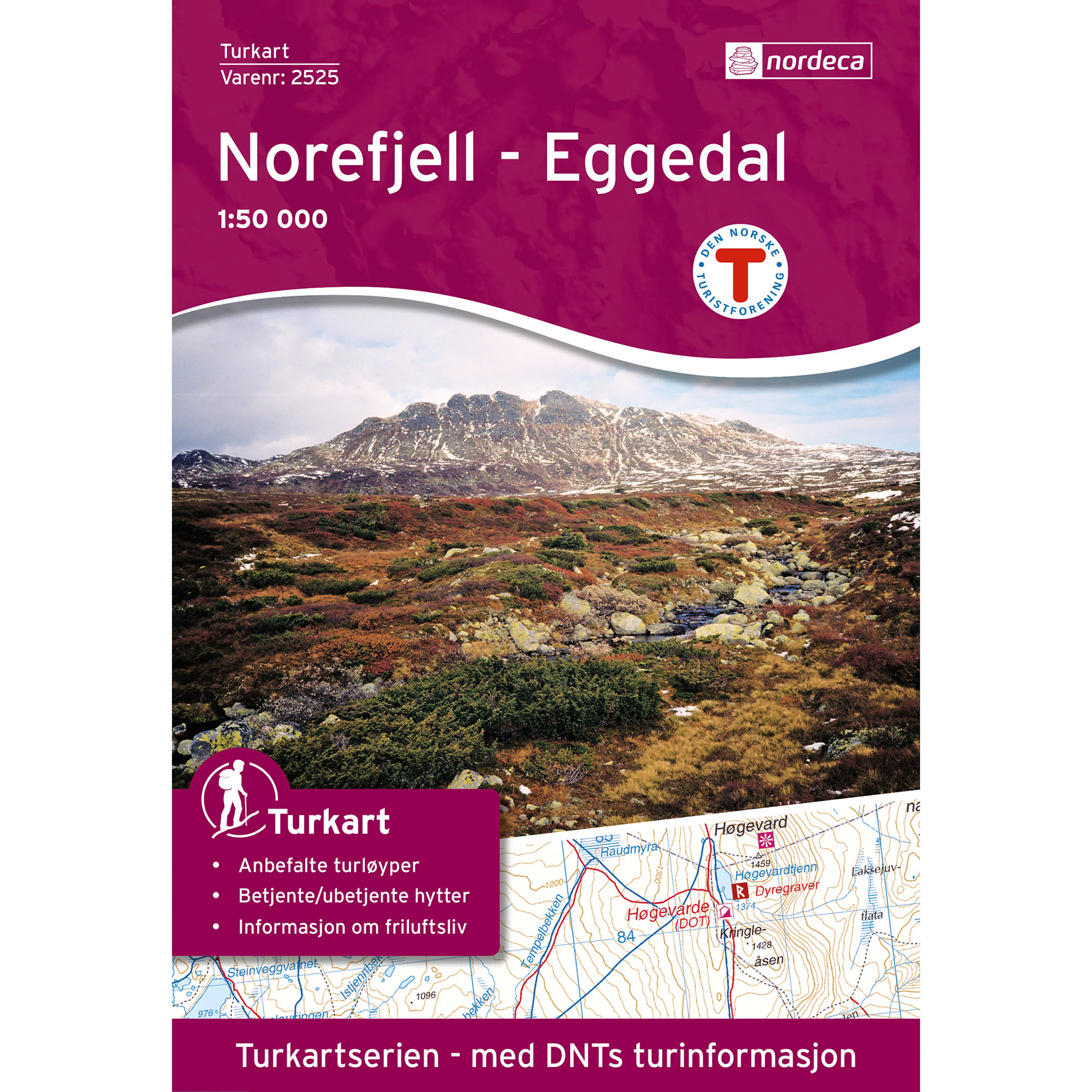 NOREFJELL-EGGEDAL 1:50 000