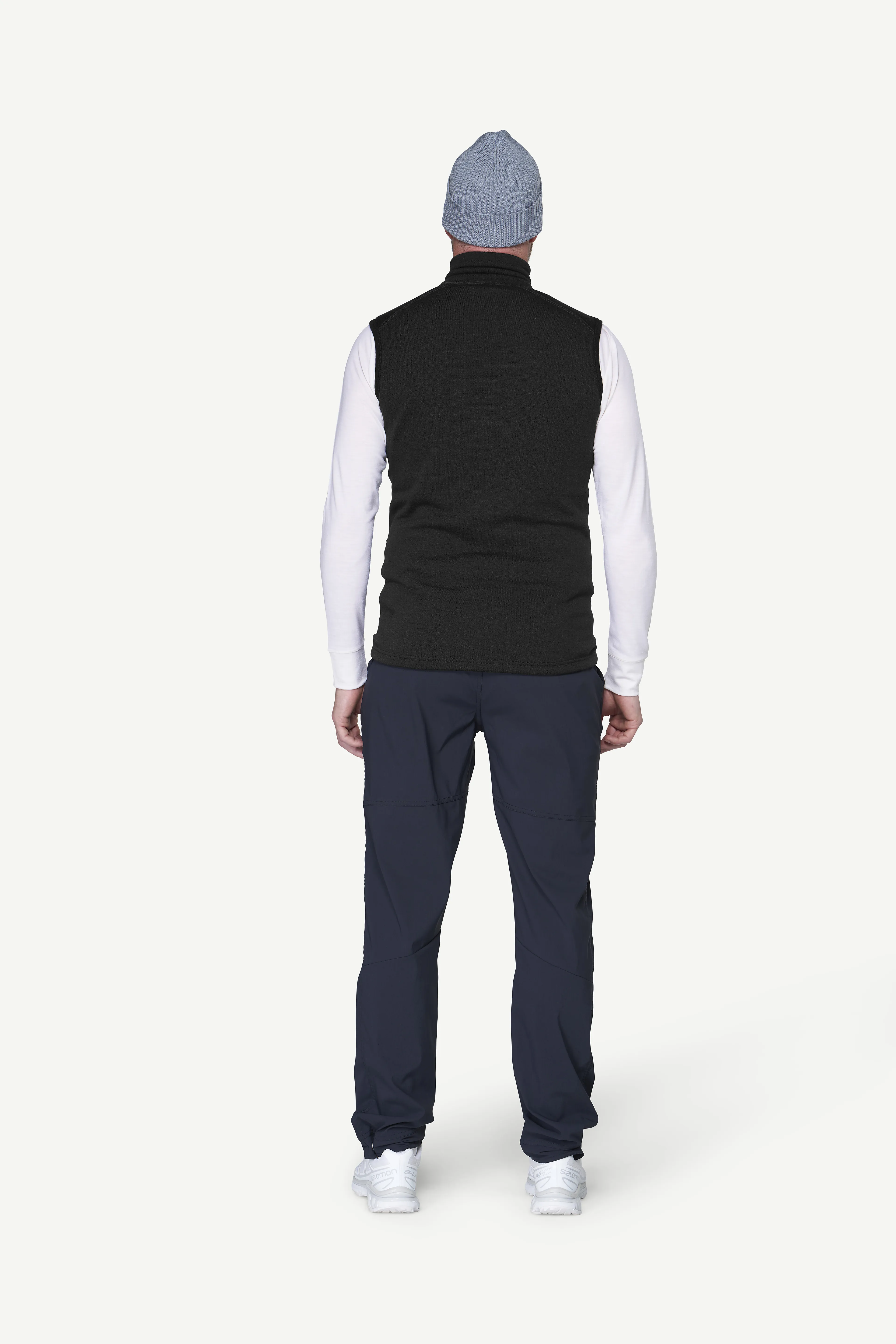 EGGA GRID MERINO VEST MAN