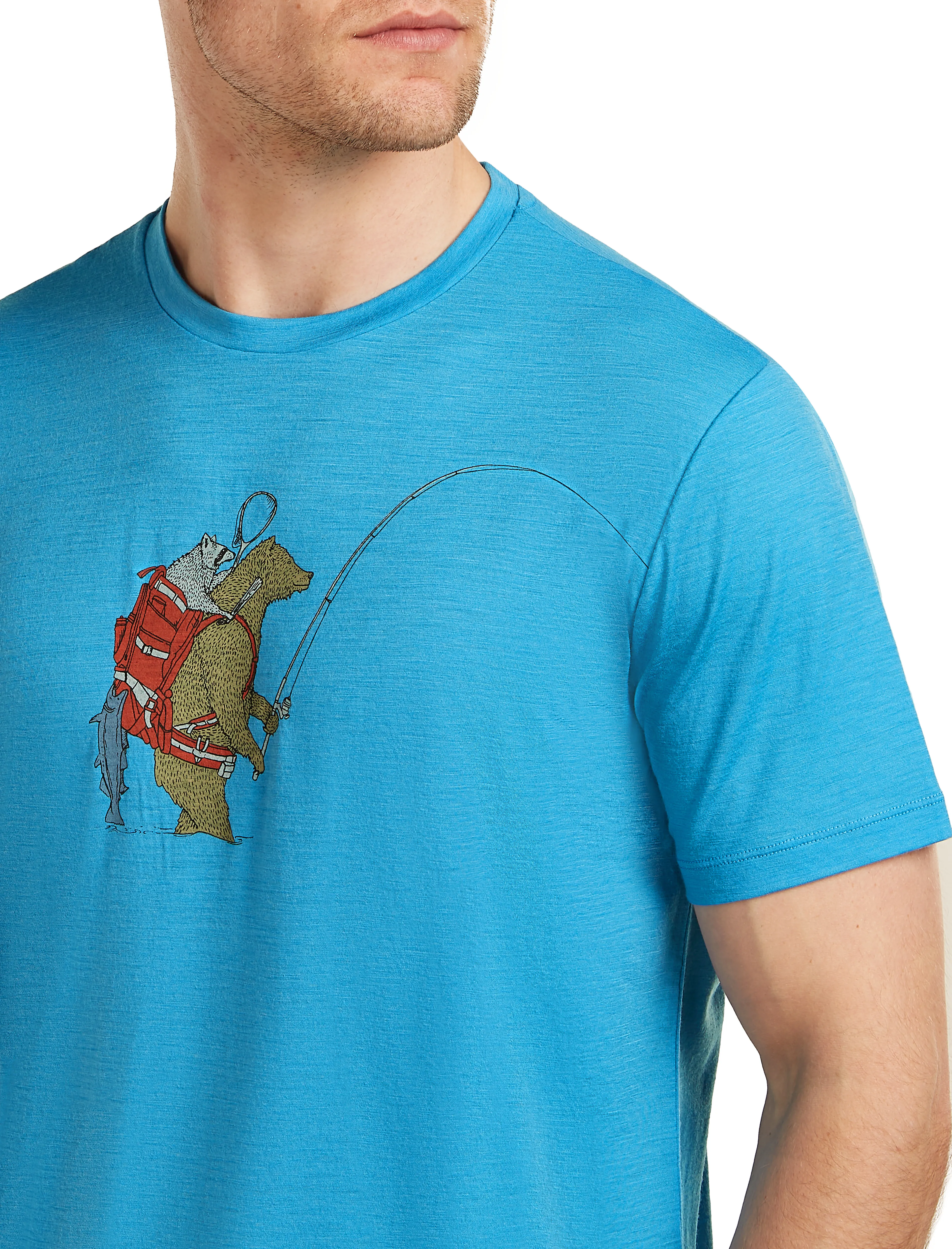 M Mer 150 Tech Lite SS Tee Bear Catch