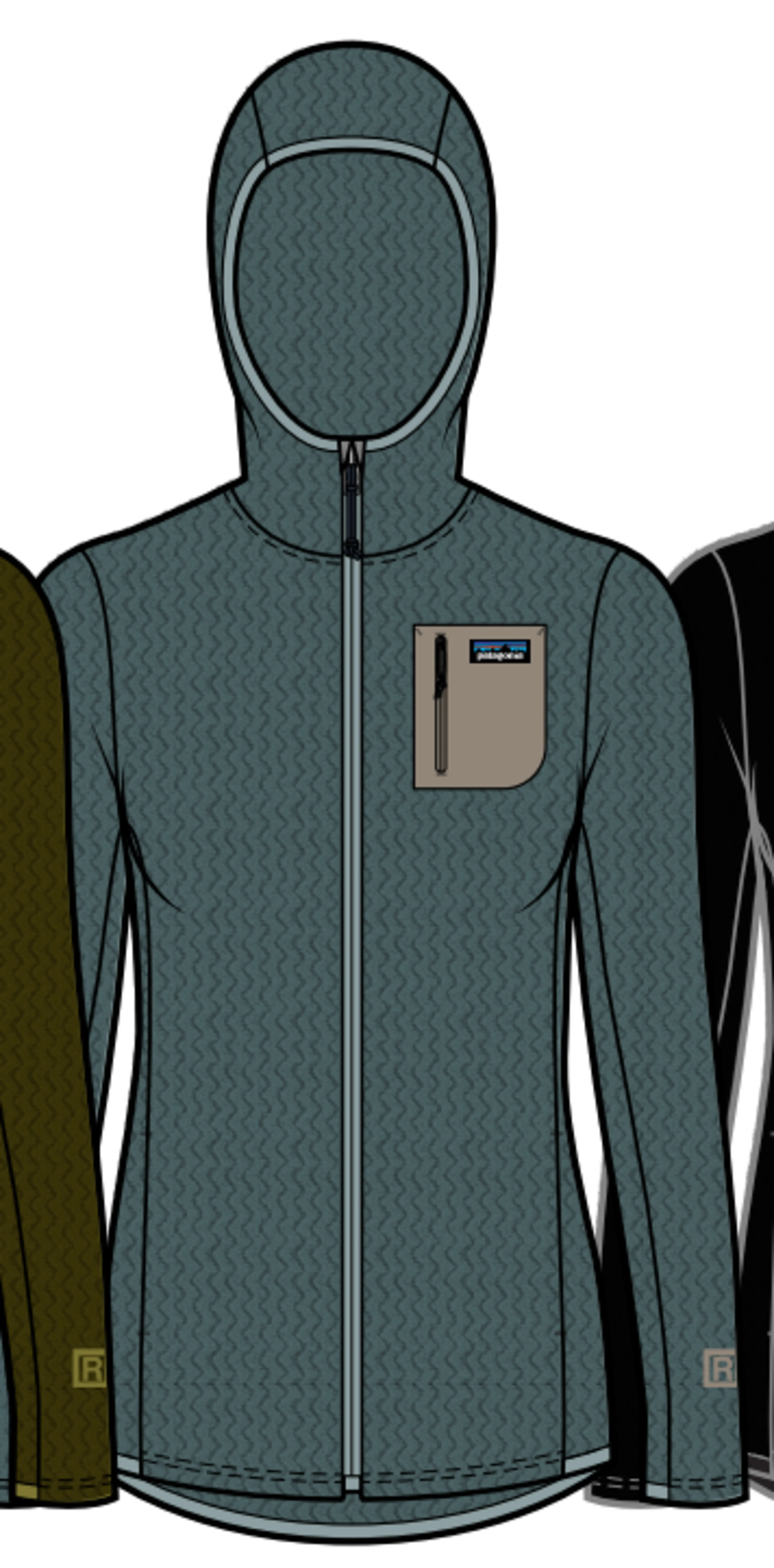W R1 Air Full-Zip Hoody