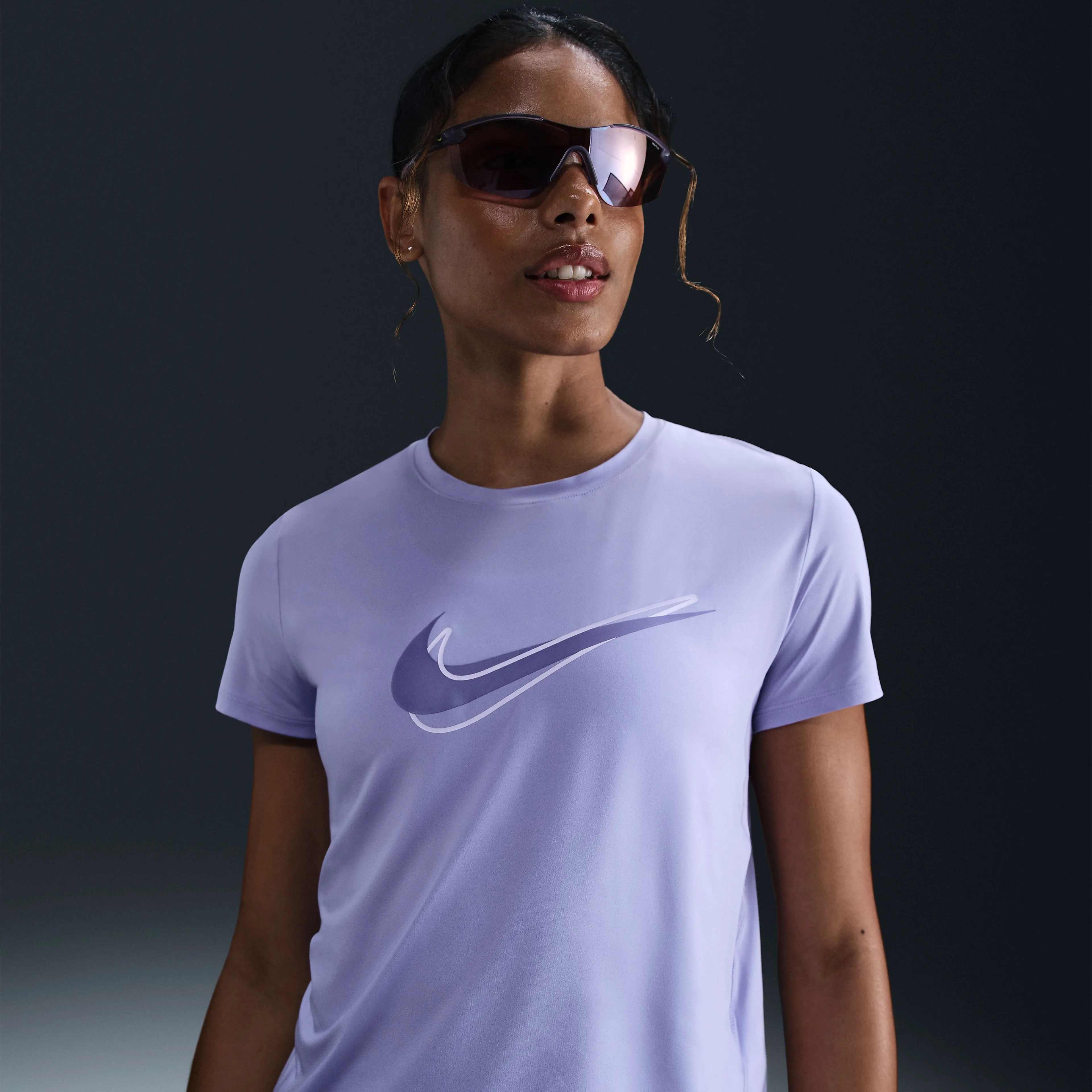 One Swoosh Women's Dri-FIT Short-Sleeve Running Top One Swoosh Women's Dri-FIT Short-Sleeve Running Top