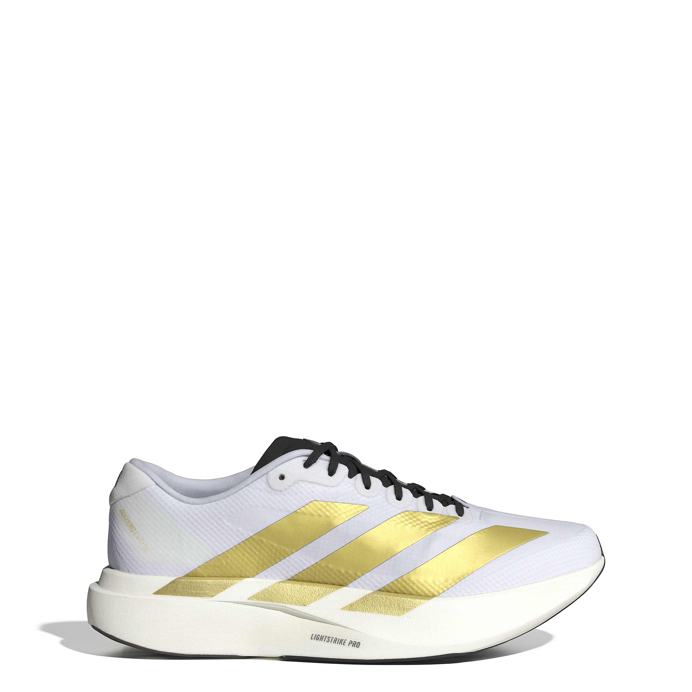 アディダス　ADIZERO EVO SL 27.5 ADIDAS Adizero EVO SL WOVEN FTWWHT/MAGOLD/CBLACK Herre | Løplabbet.no