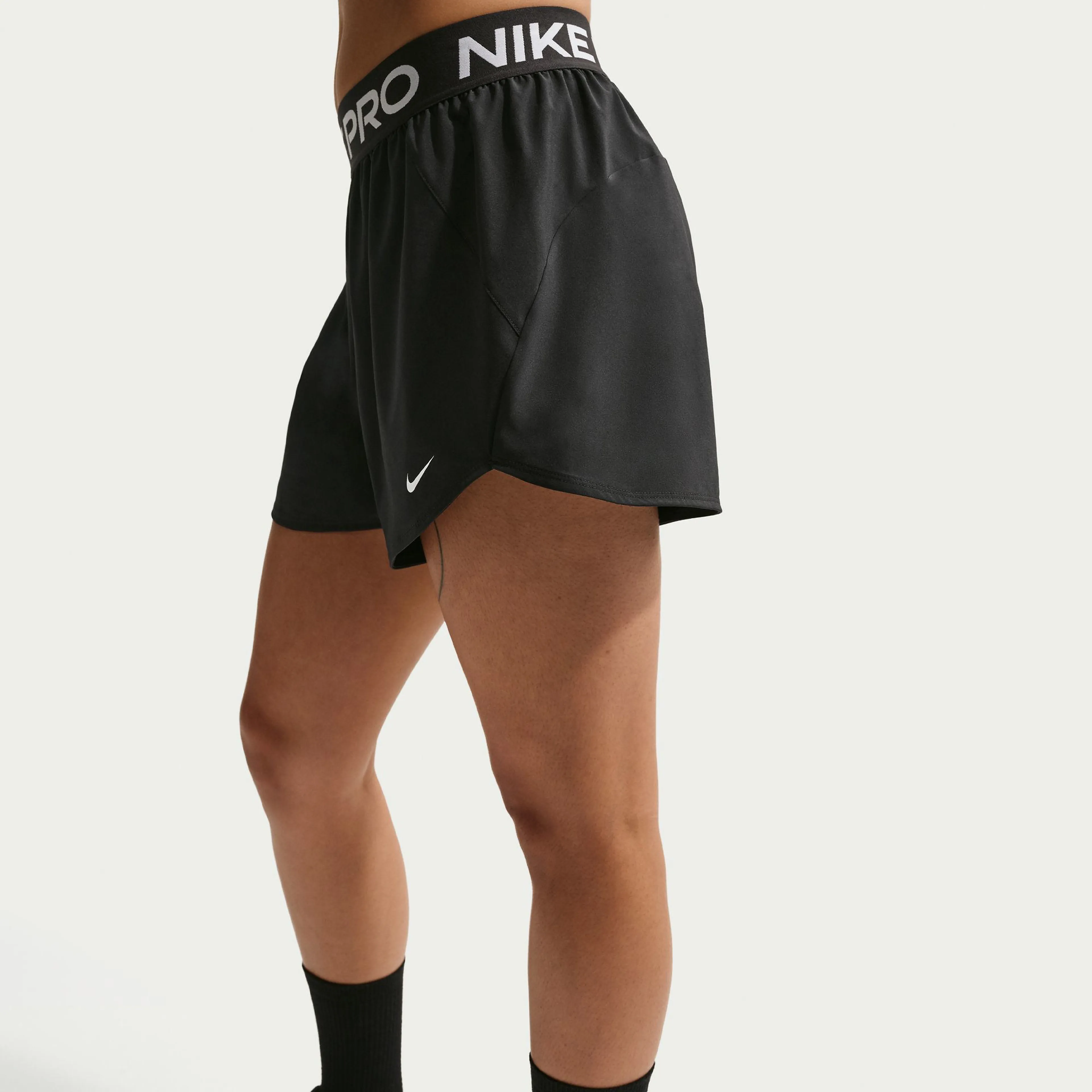 Pro Women's Dri-FIT Mid-Rise Brief-Lined 3" Woven Shorts