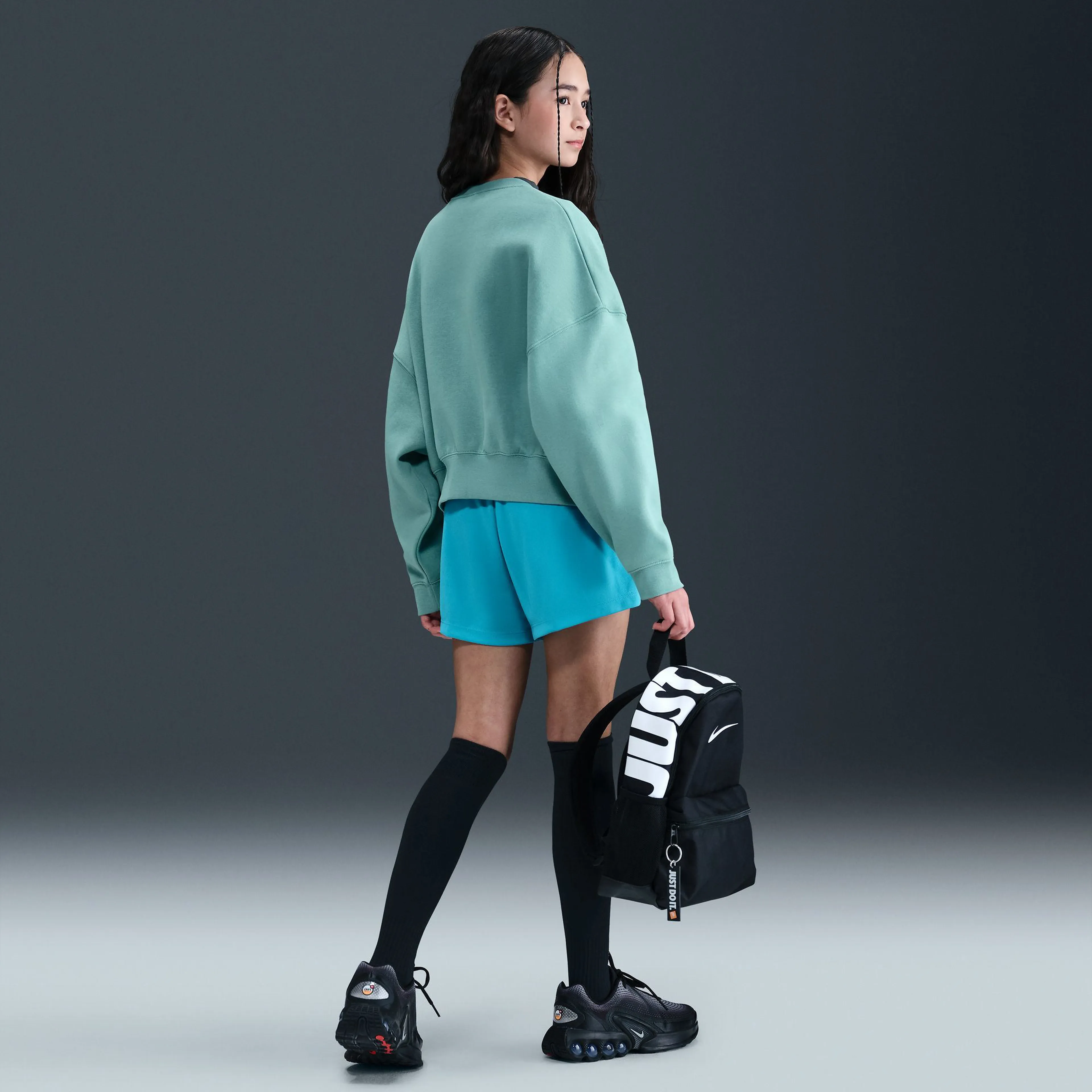 Big Kids' (Girls') Cropped Fleece Sweatshirt