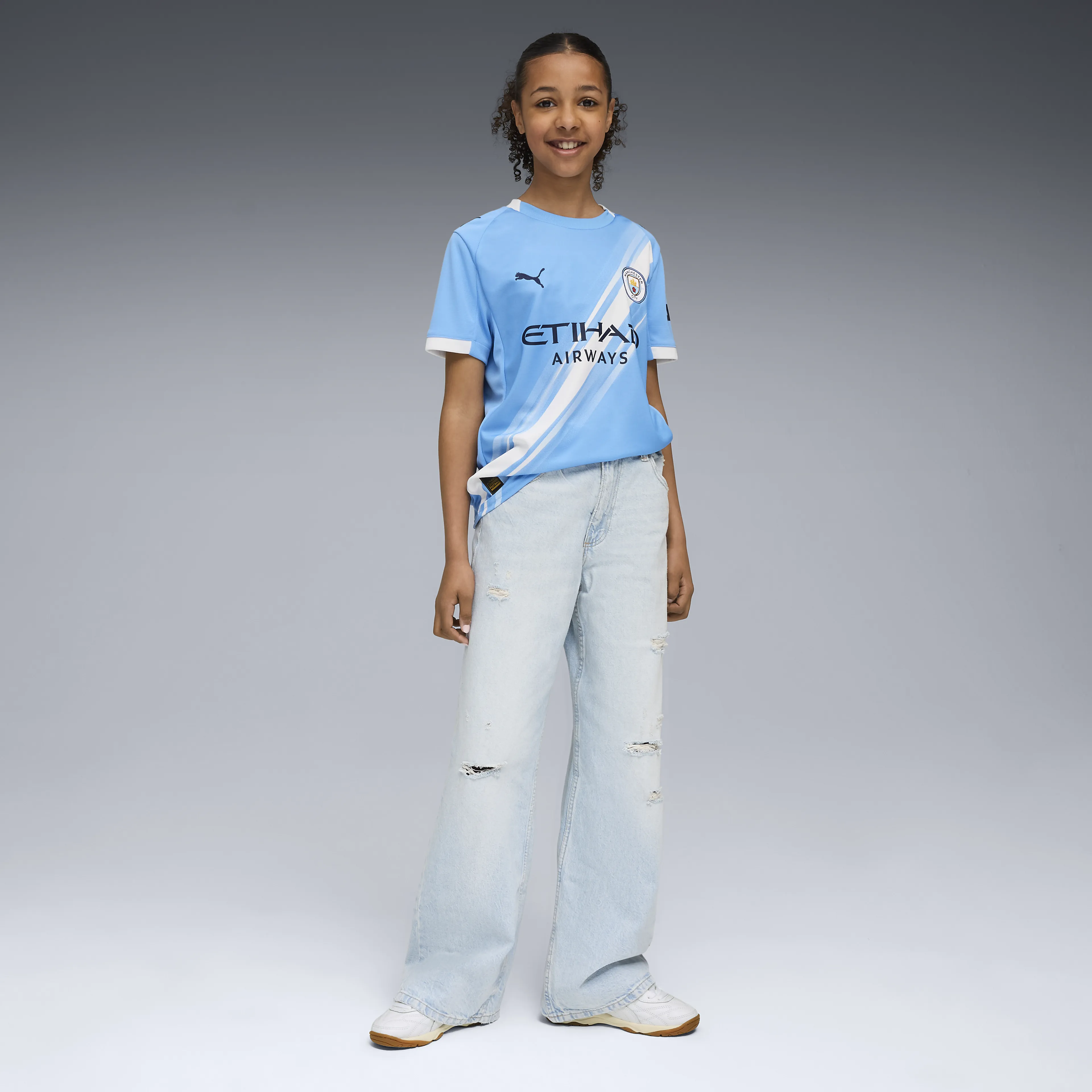 MCFC Home Jersey Replica Jr