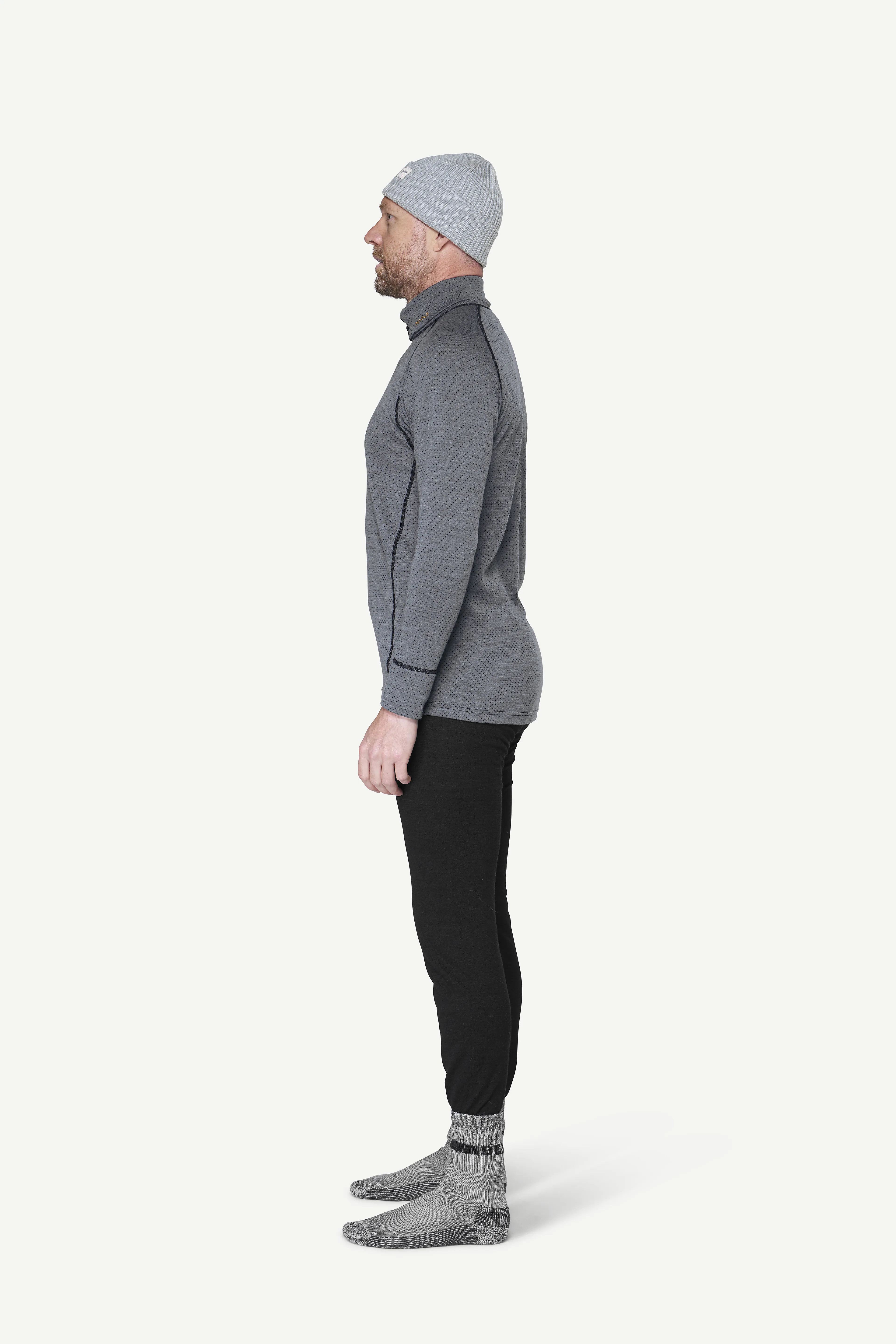 DUO ACTIVE MERINO 205 Z.NECK MAN
