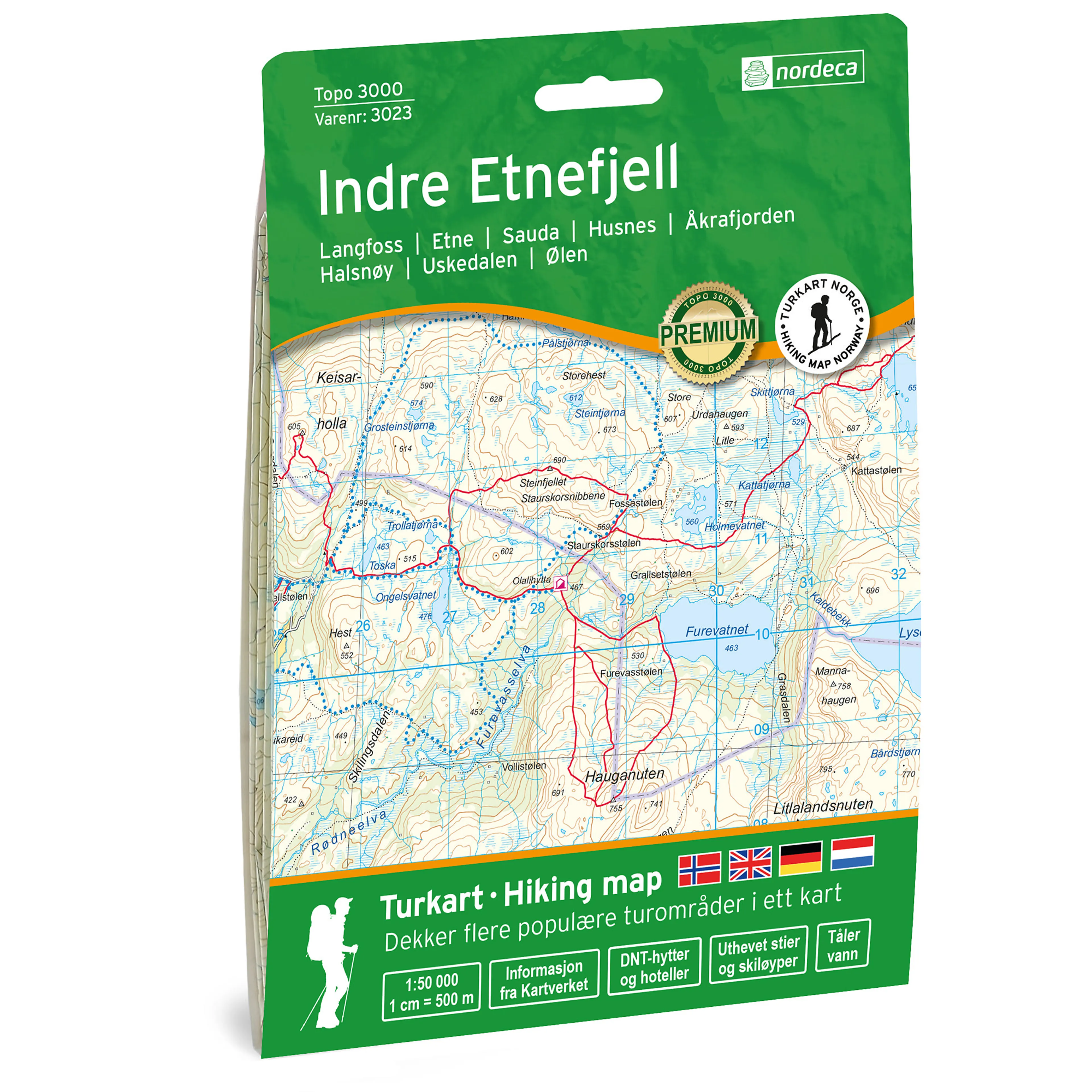 INDRE ETNEFJELL 1:50 000