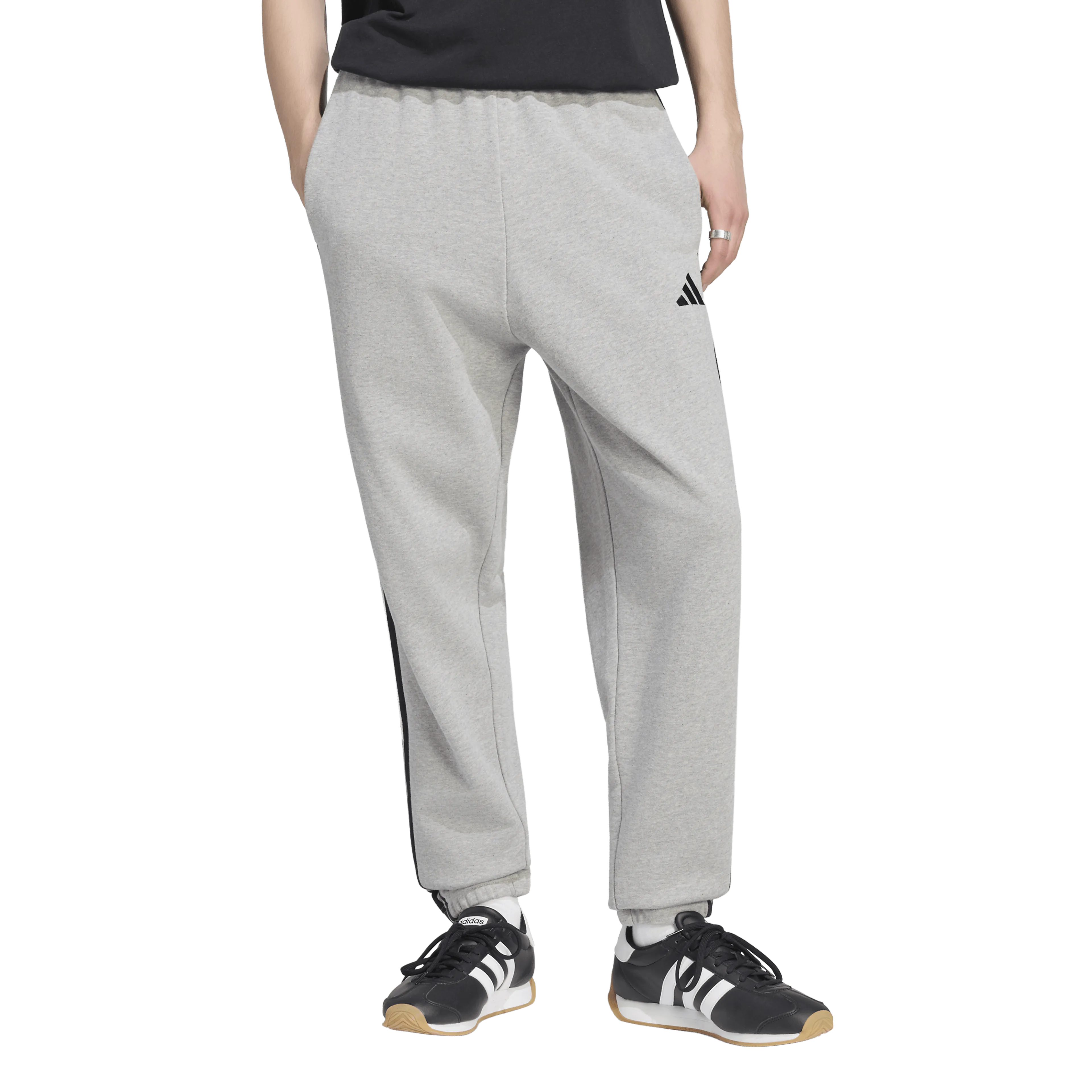 Essentials 3-Stripes French Terry Tapered Cuffed Joggebukse