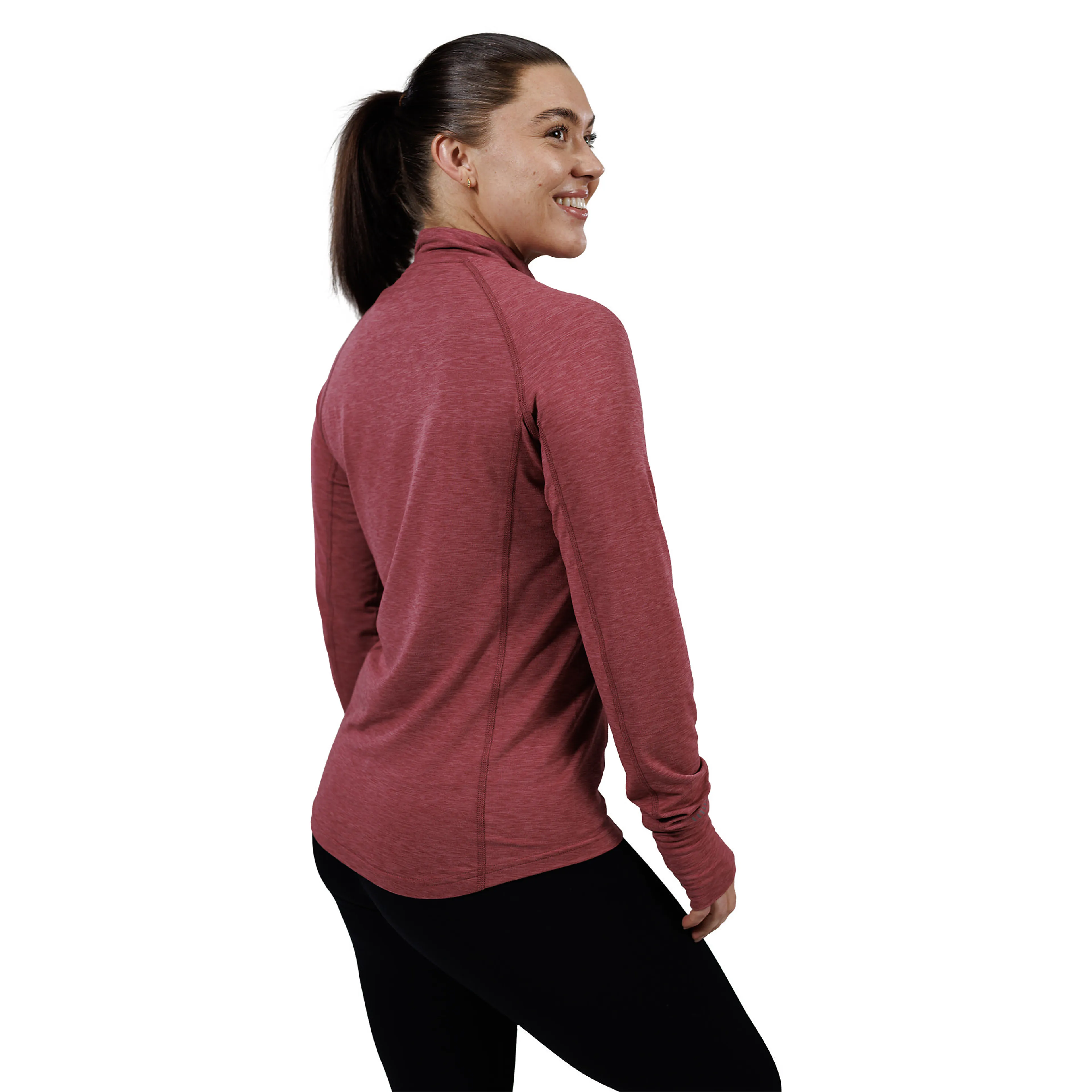 Wolling Melange Performance Midlayer Dame