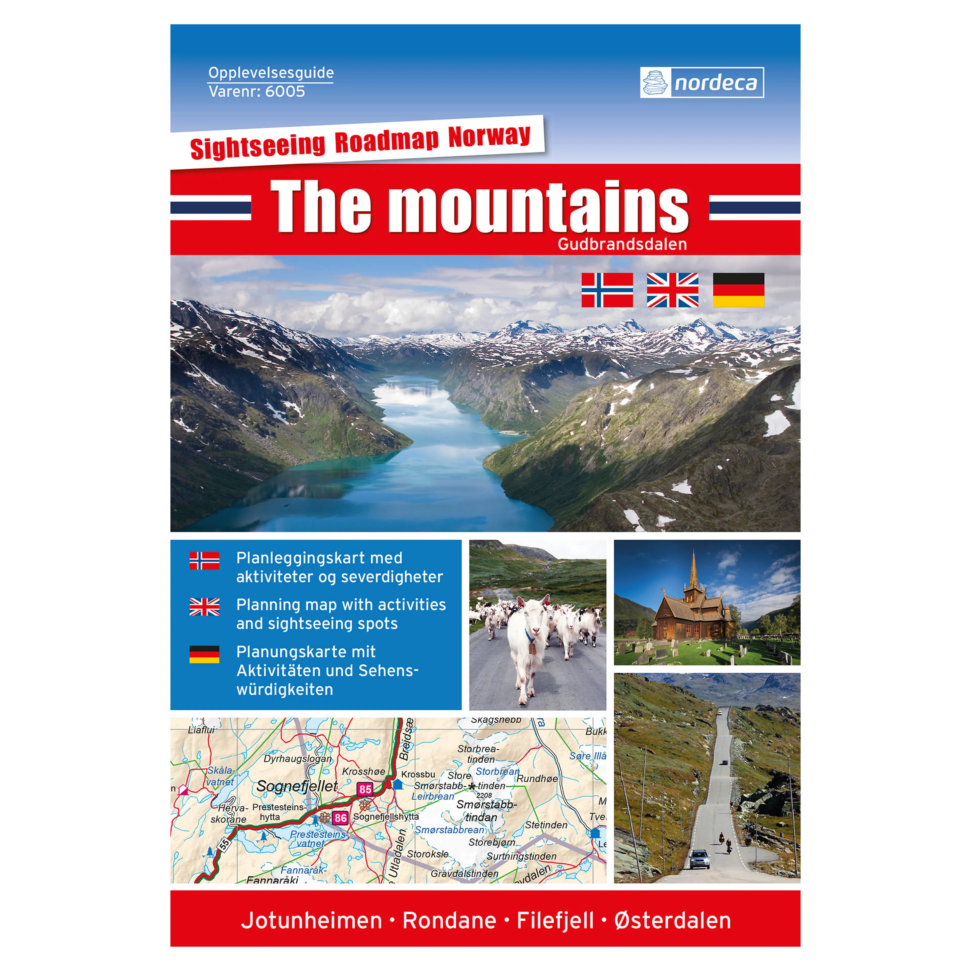 OPPLEVELSESGUIDE GUDBRANDSDALEN 1:250 000