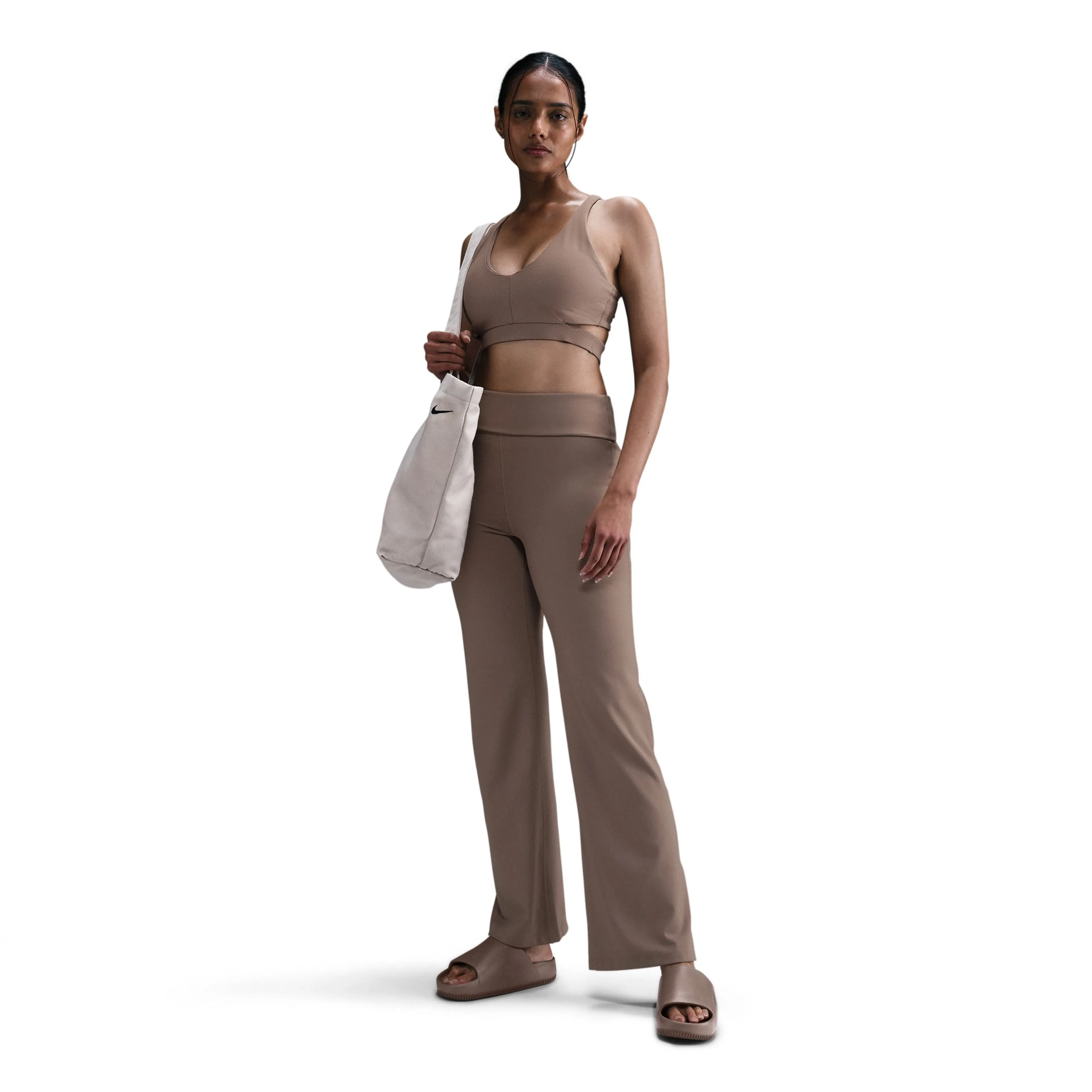 One Women's Dri-FIT High-Waisted Fold-Over Pants