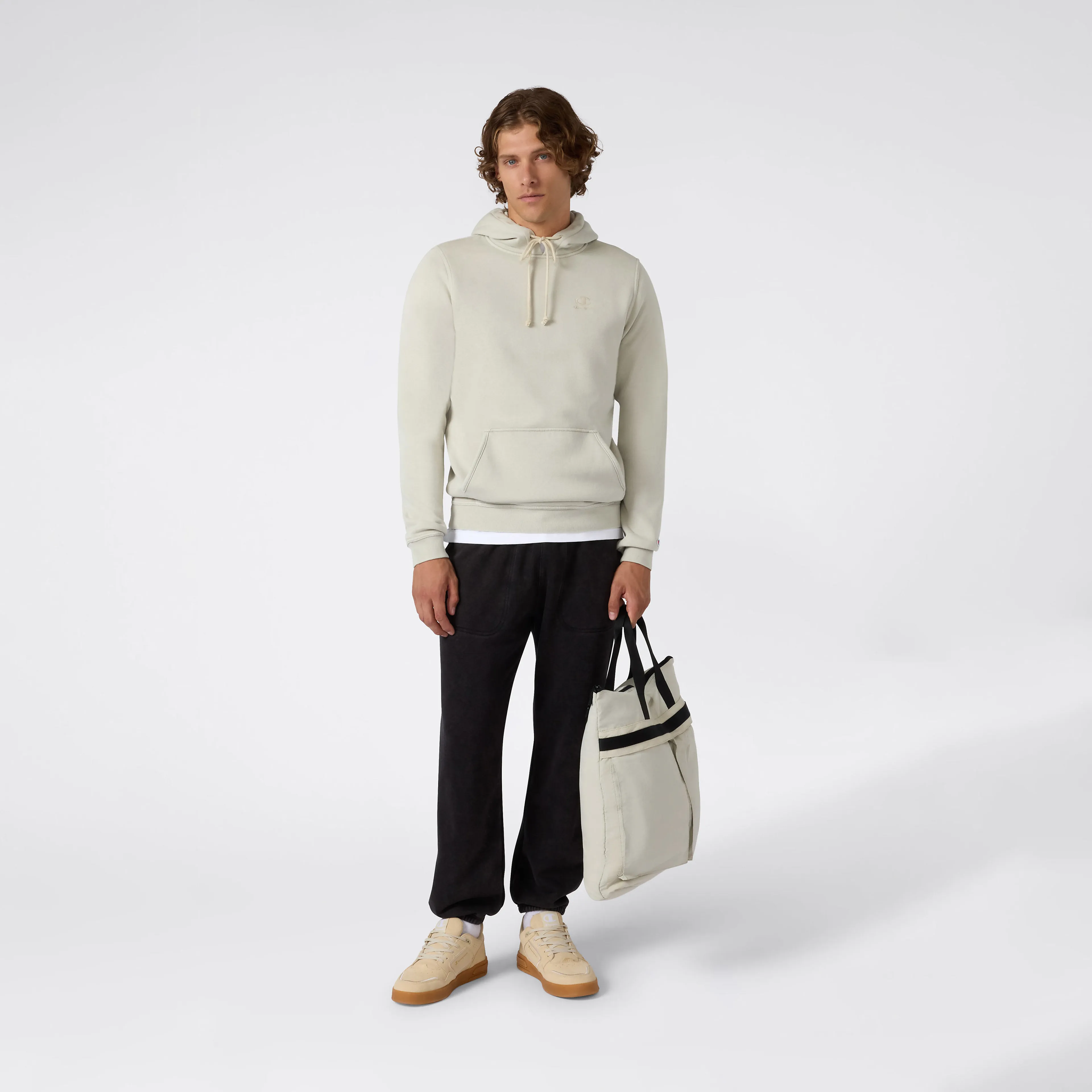 Washed hooded sweatshirt Men