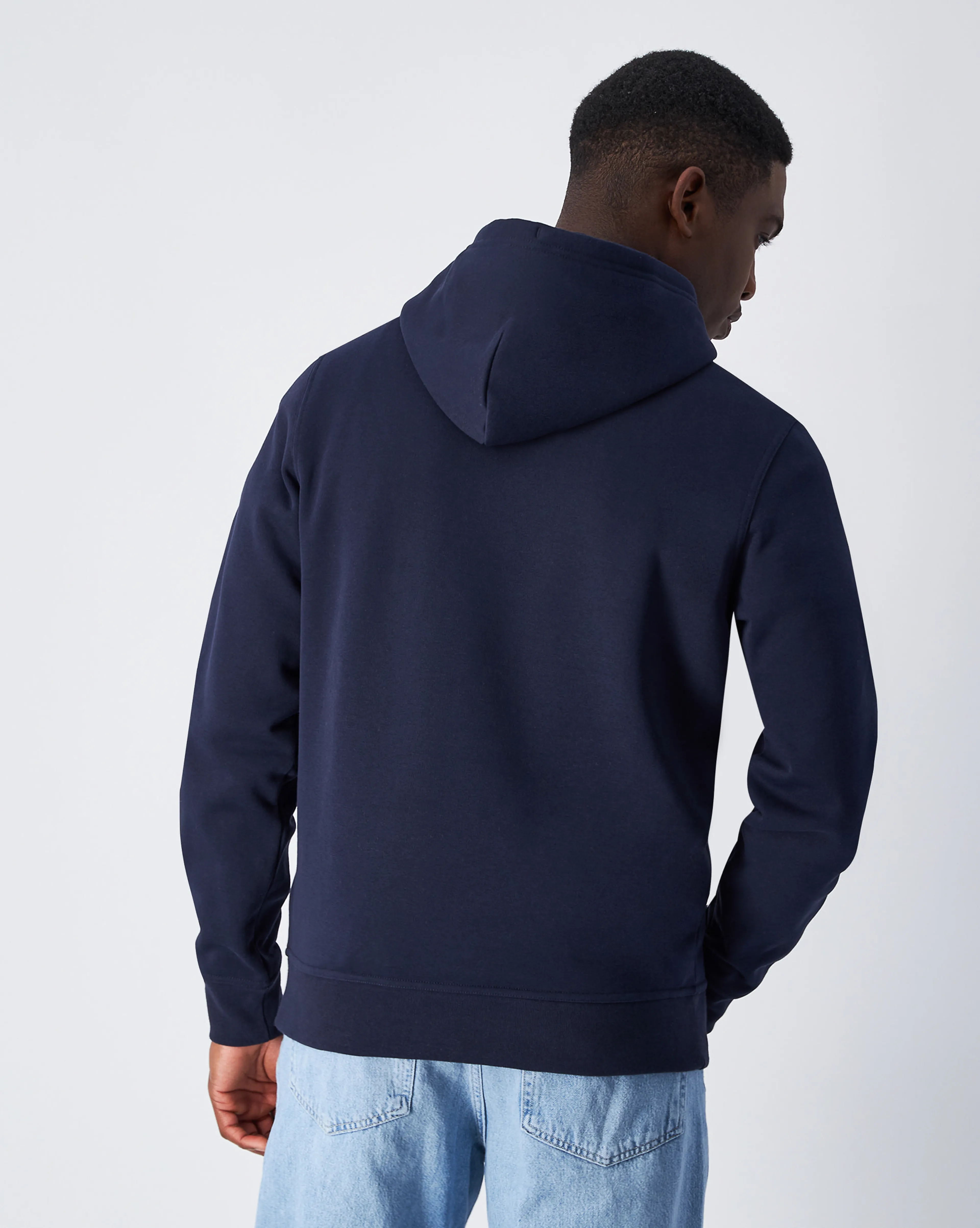 Hooded Sweatshirt small contrast logo mens