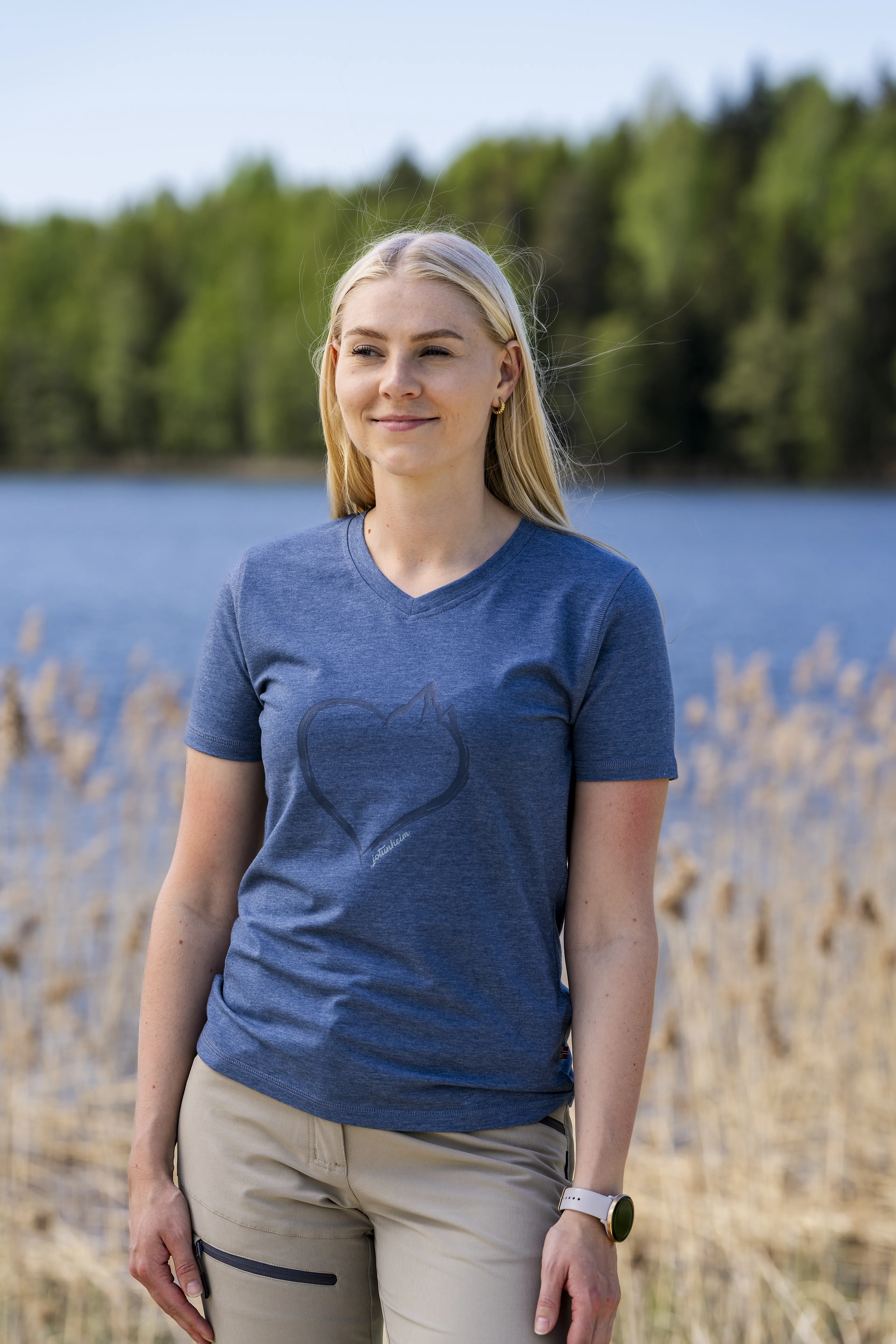 Varde T-skjorte med print dame